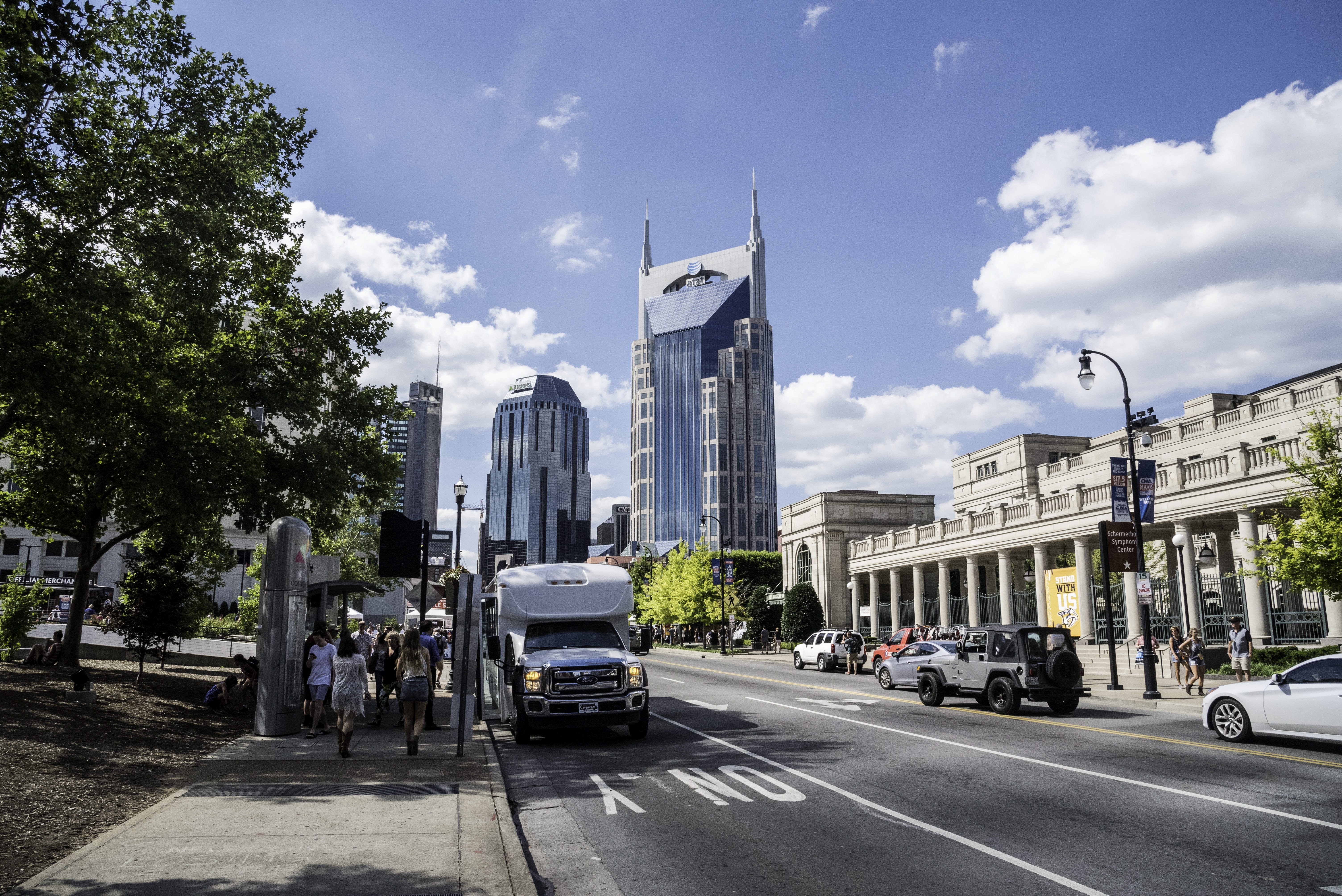 mode of transportation, towers, incidental people, nature, sky, Nashville, land vehicle, road, car, building Exterior, city, mode of transport, downtown, HD Wallpaper