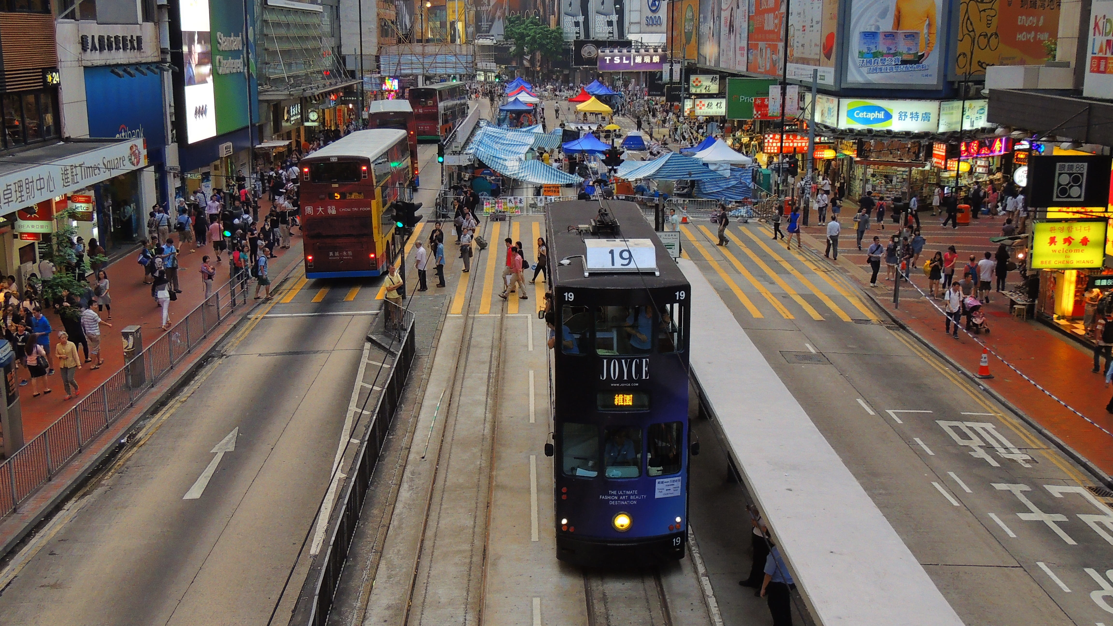 railroad, bus, town, rail, real people, tramcar, decker, built structure, tramline, urban, service, city life, crowd, traffic, sign, cityscape, demand, HD Wallpaper