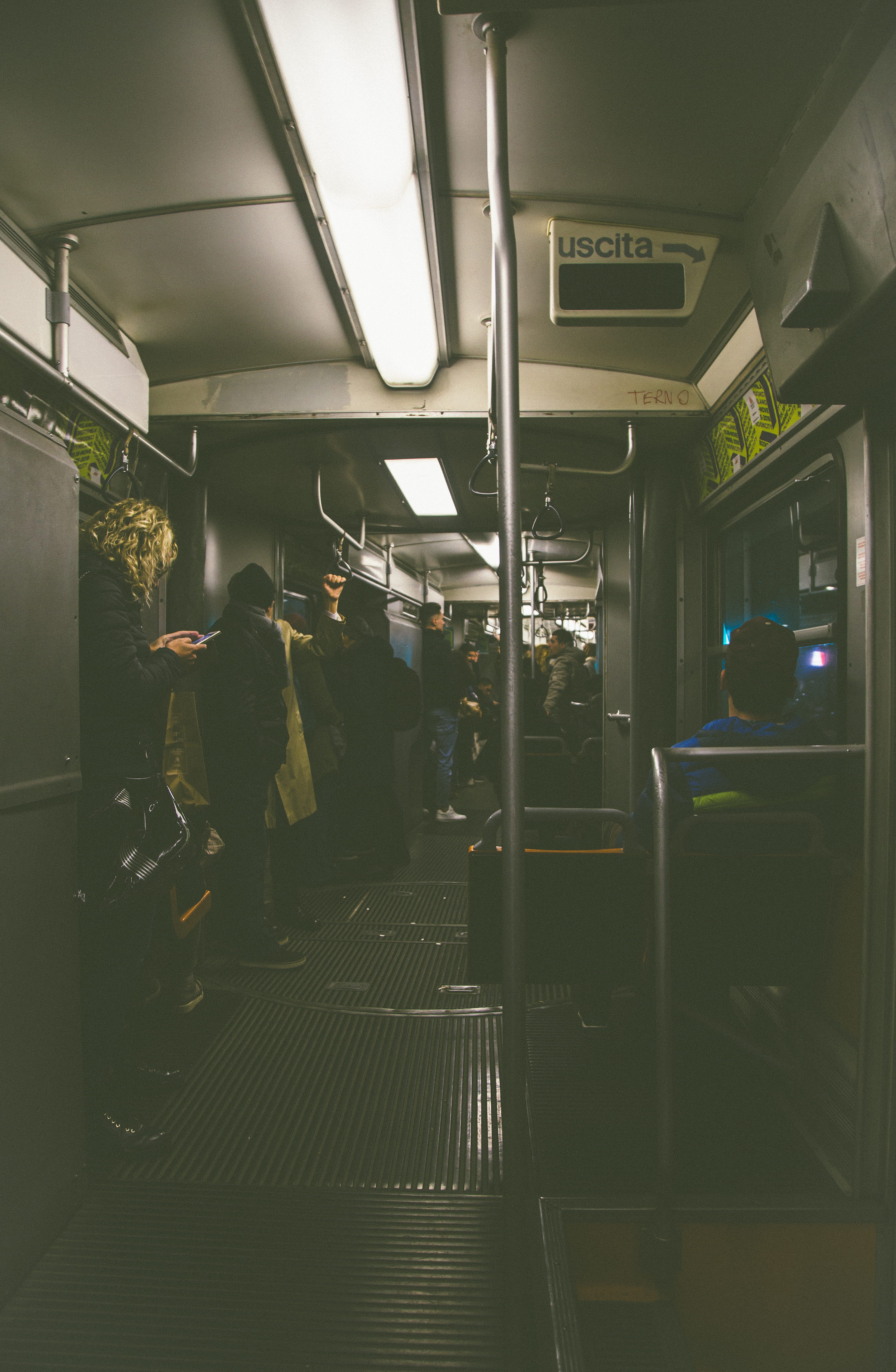 subway train, train, clothing, crypt, rail transportation, apparel, overcoat, travel, vehicle, musical instrument, illuminated, mode of transportation, Phone HD Wallpaper
