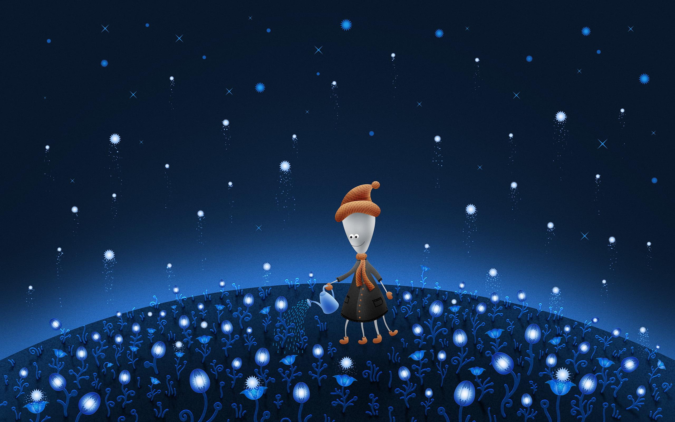creative and graphics, 2K, starfield, HD Wallpaper