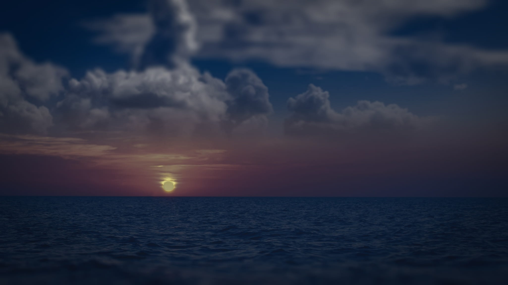 storm, idyllic, night, sunset, waterfront, power in nature, month, horizon, no people, nature, tranquility, span, beauty in nature, 1080P, tranquil scene, HD Wallpaper