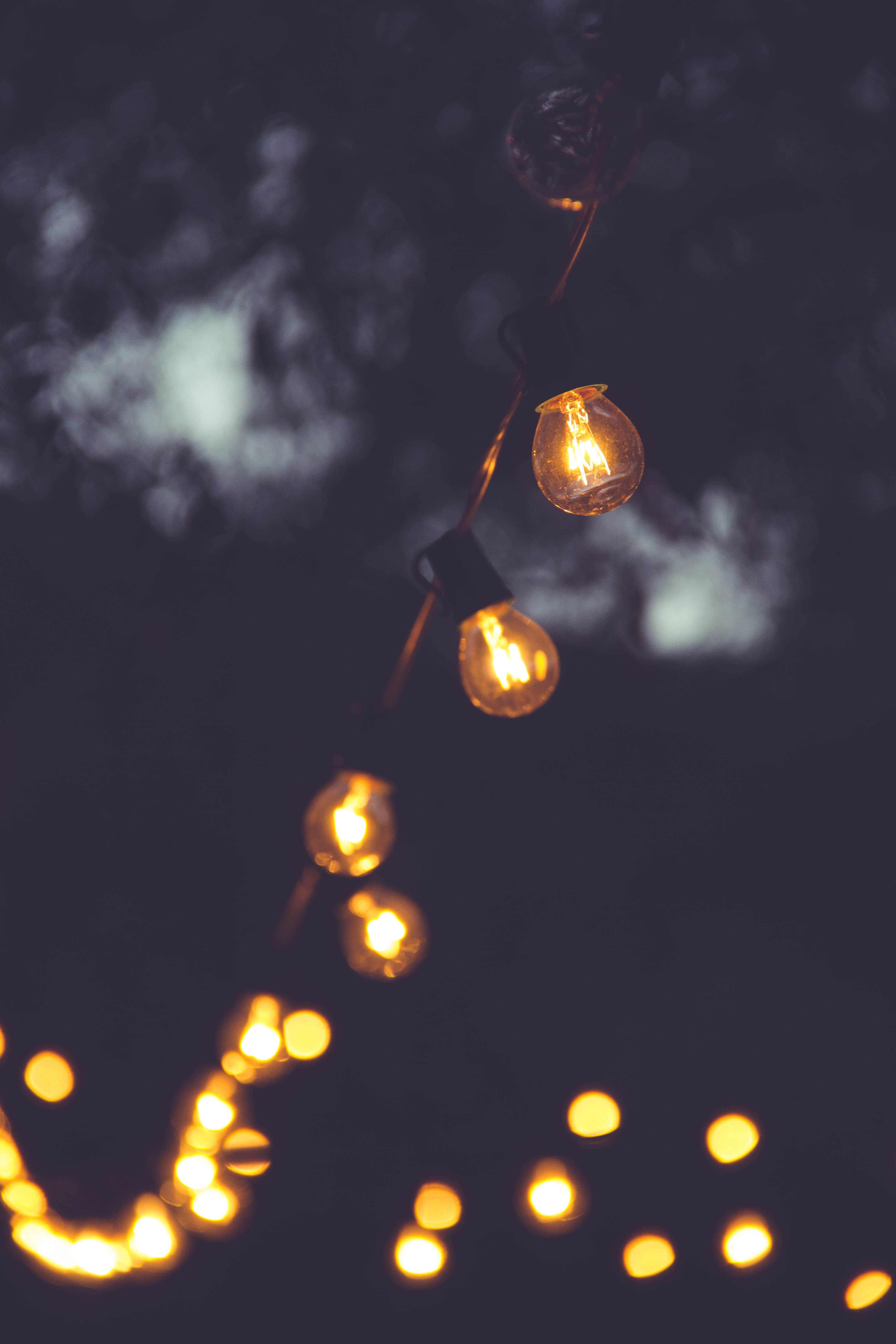 glowing, evening, christmas, party, season, exterior, christmas Ornament, celebration, string, electric Lamp, light - Natural Phenomenon, ornate, decoration, Phone HD Wallpaper
