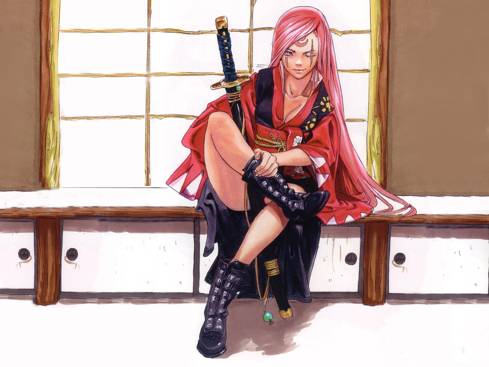 Baiken (Guilty Gear), Guilty Gear, 720P, Video Game, HD Wallpaper