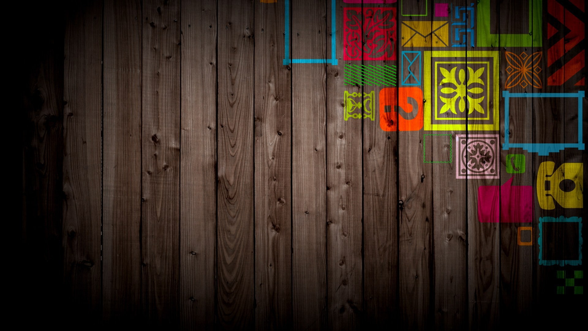 1080P, colorful, wood, wooden surface, wall, HD Wallpaper