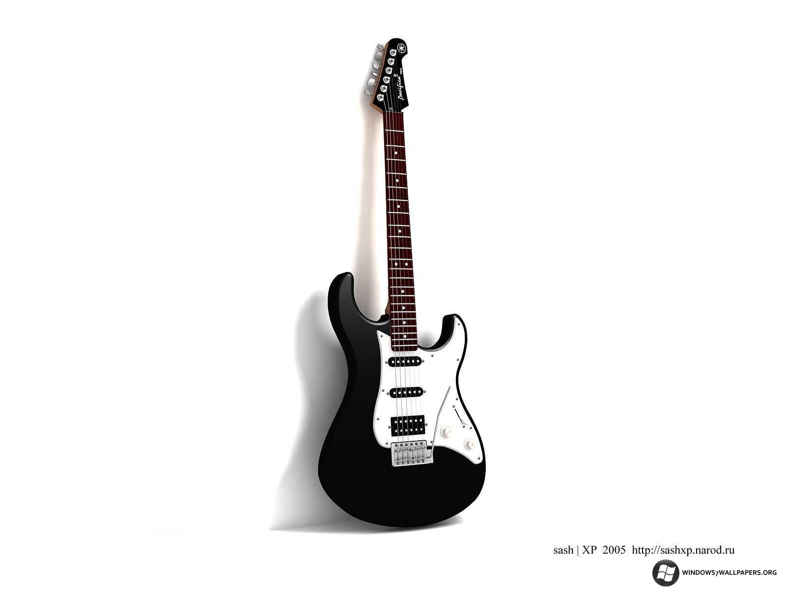 musical instrument, electric guitar, white background, copy space, musical instrument string, 720P, acoustic guitar, arts culture and entertainment, guitar, HD Wallpaper