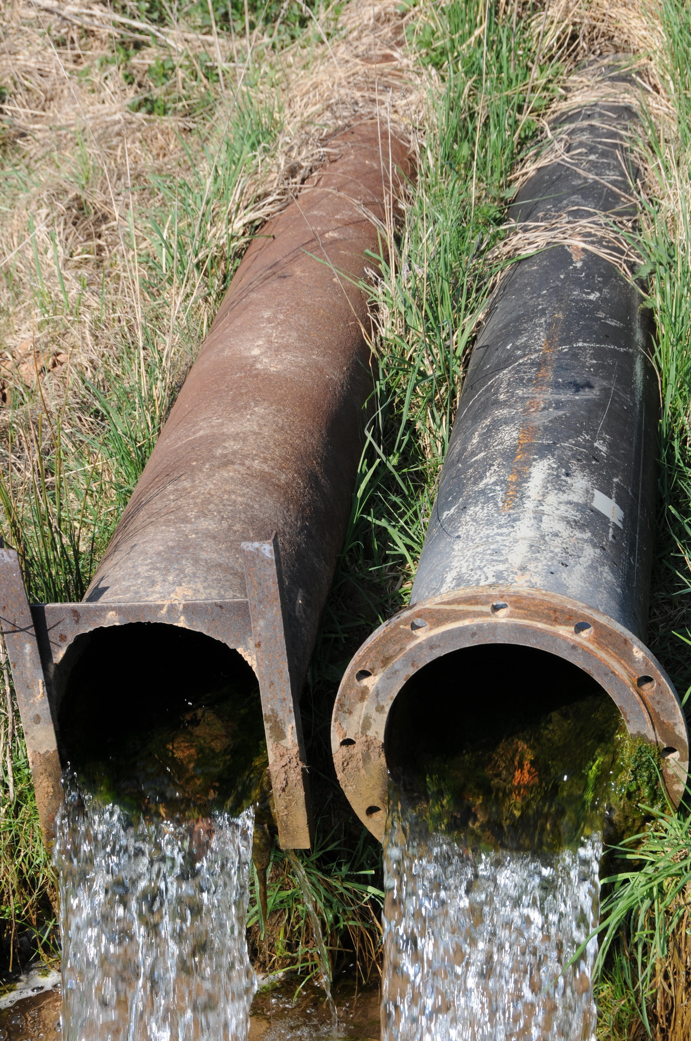 nature, pipe - tube, 4K, stainless, water, drainage, flowing, pipe, outdoors, pollution, sewer, concrete, no people, connection, metal, plant, built structure, Phone HD Wallpaper