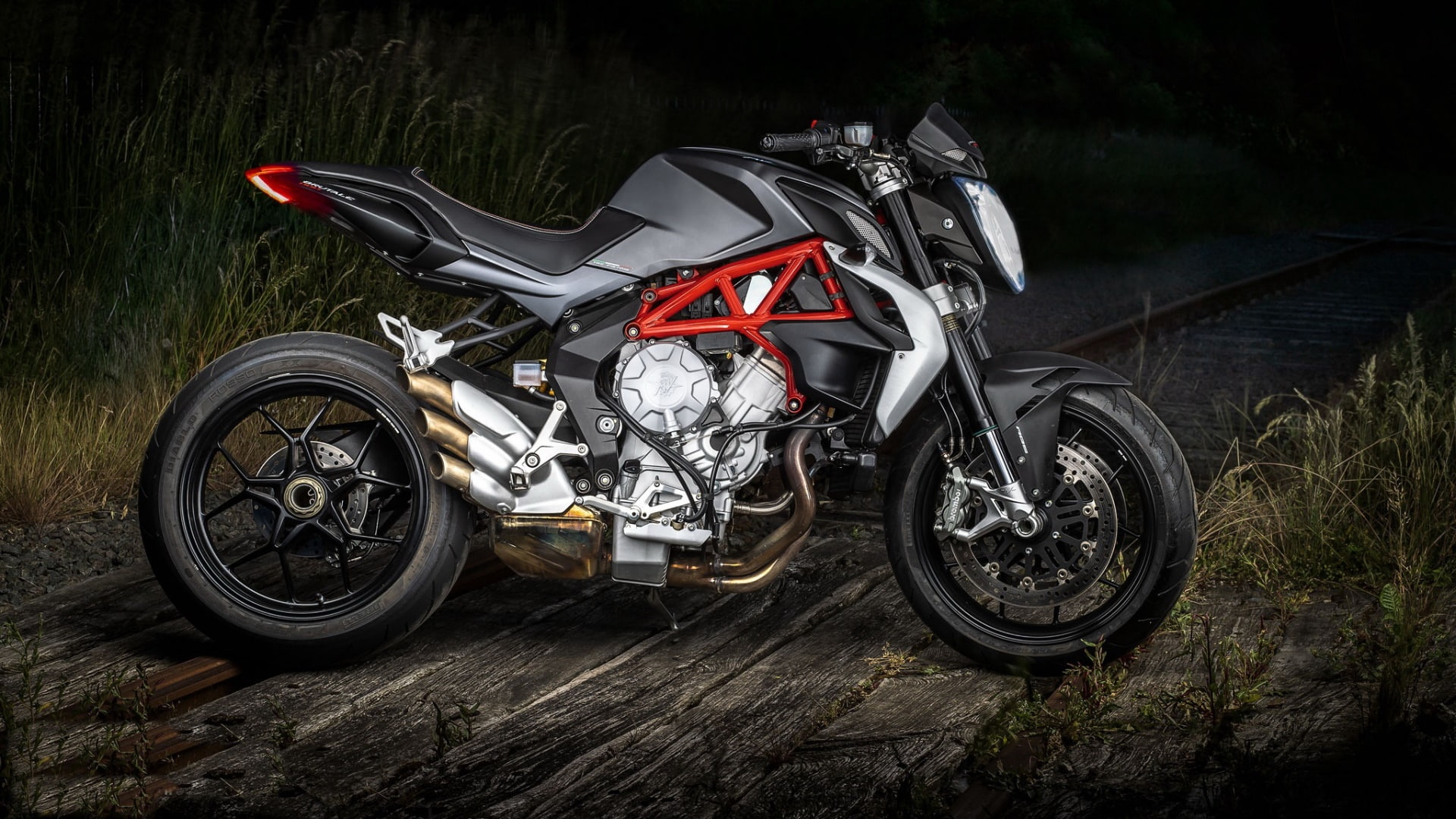 MV agusta, vehicle, motorcycle, MV Agusta Brutale, 1080P, HD Wallpaper