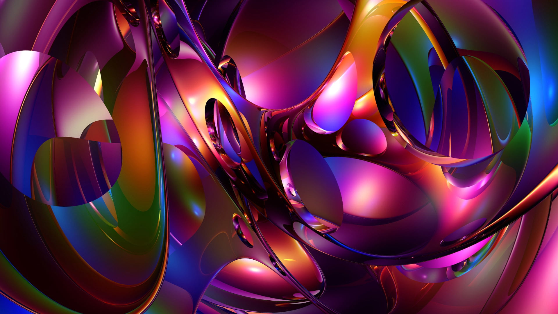 iridescent, light, shape, close-up, technology, 1080P, structure, sphere, backgrounds, design, purple, celebration, reflection, transparent, HD Wallpaper