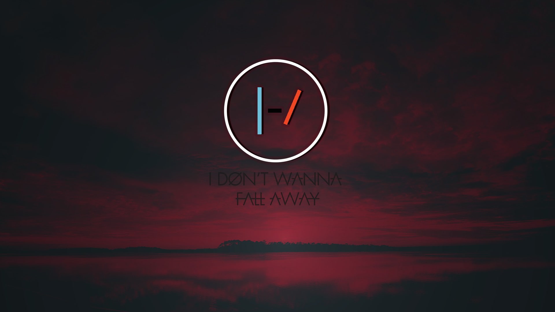 western script, musician, love, Twenty One Pilots, glowing, night, sign, economy, studio shot, red, emotion, sky, communication, illuminated, message, 1080P, HD Wallpaper