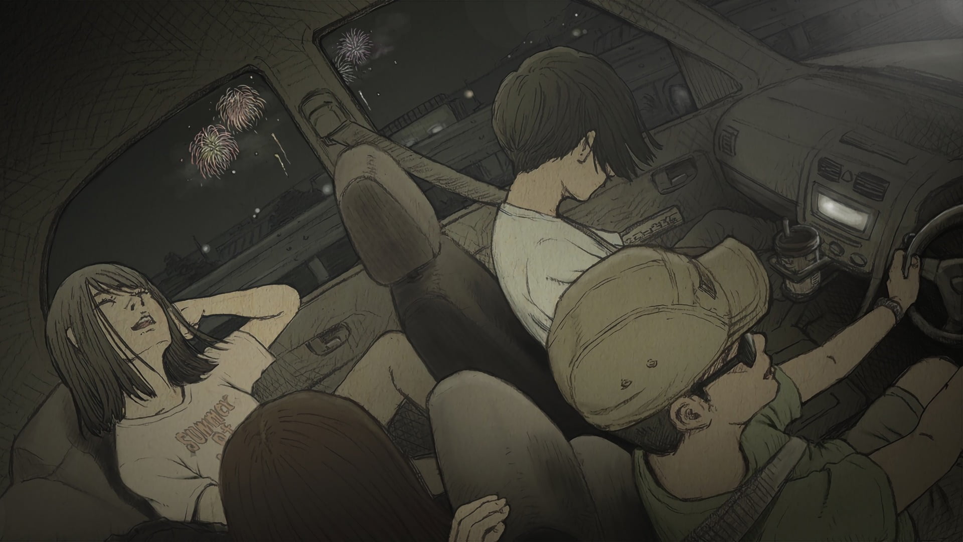 car interior, brown, 1080P, old, human representation, still life, no people, large group of objects, music, gramophone, equipment, manga, indoors, technology, HD Wallpaper