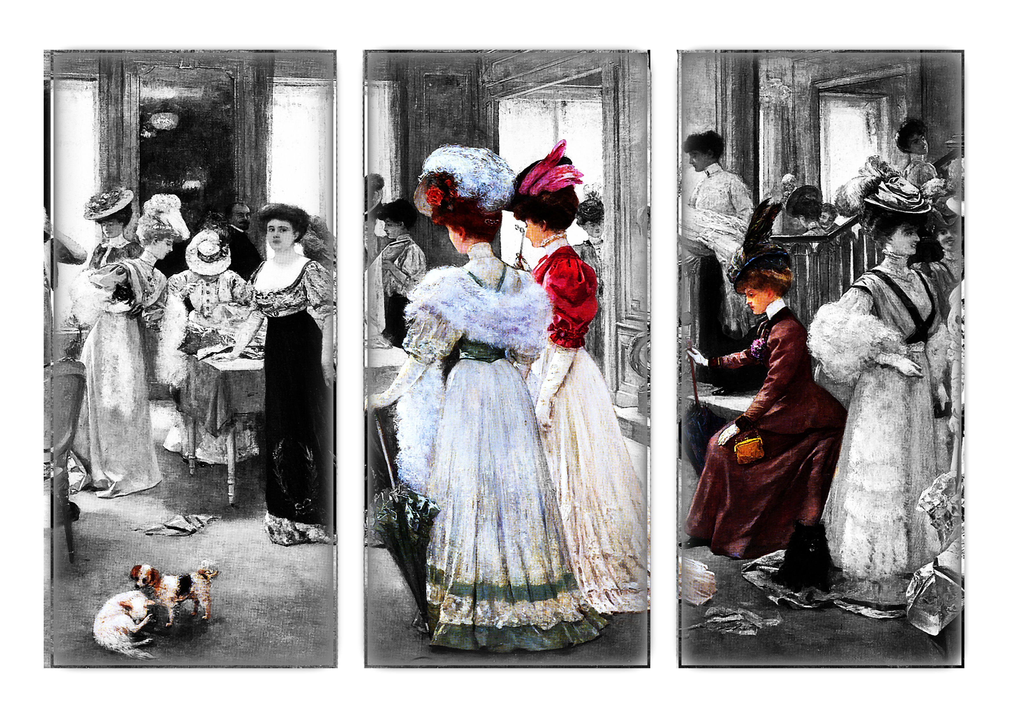 retro, period Costume, celebration, wearing, women, black And White, selective, antique, drawing - Art Product, religion, white, woman, girl, cultures, HD Wallpaper