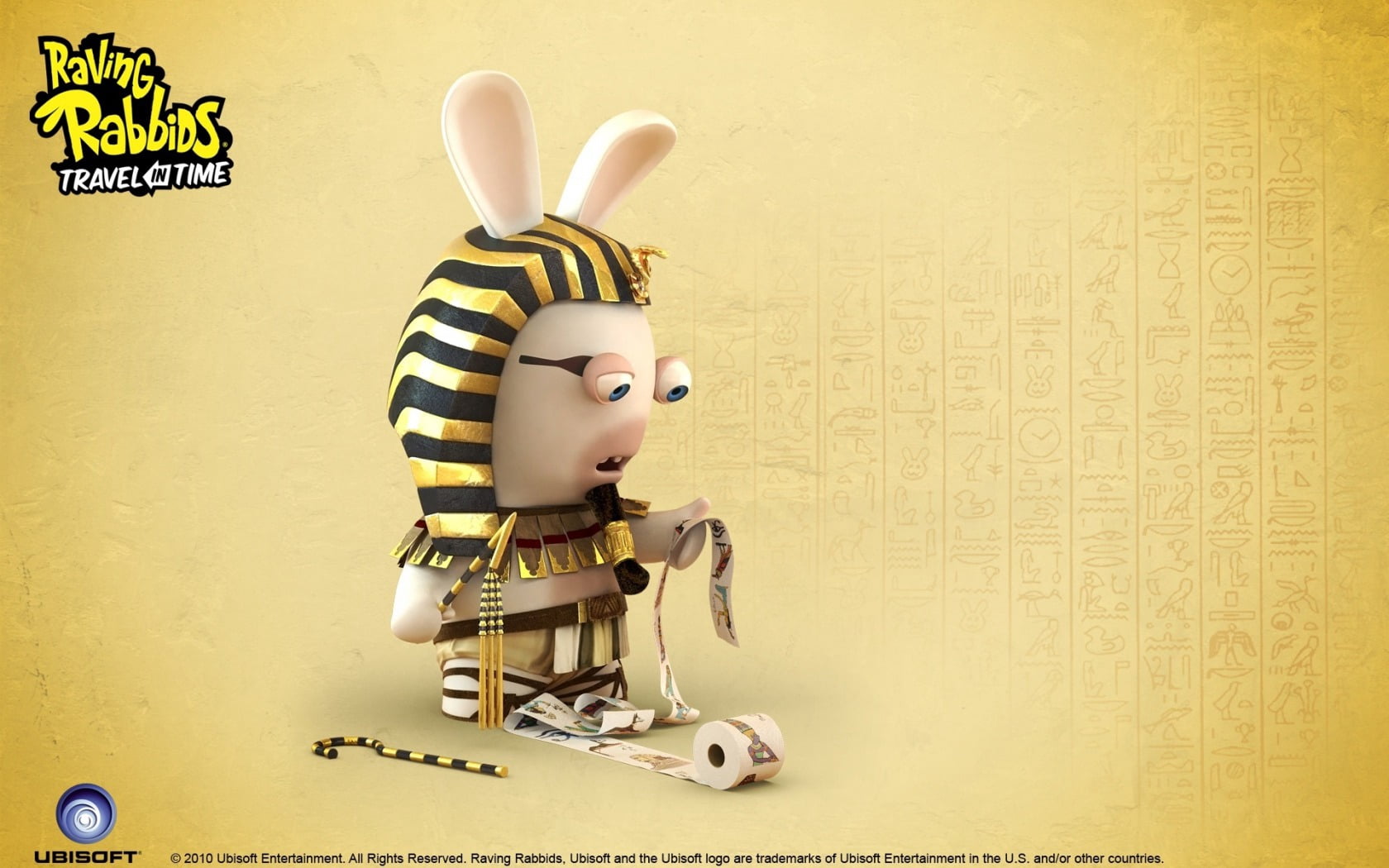 art, time, close-up, still life, fun, wall - building feature, digital composite, rabbids, figurine, creativity, text, characters, cute, rabbit, HD Wallpaper