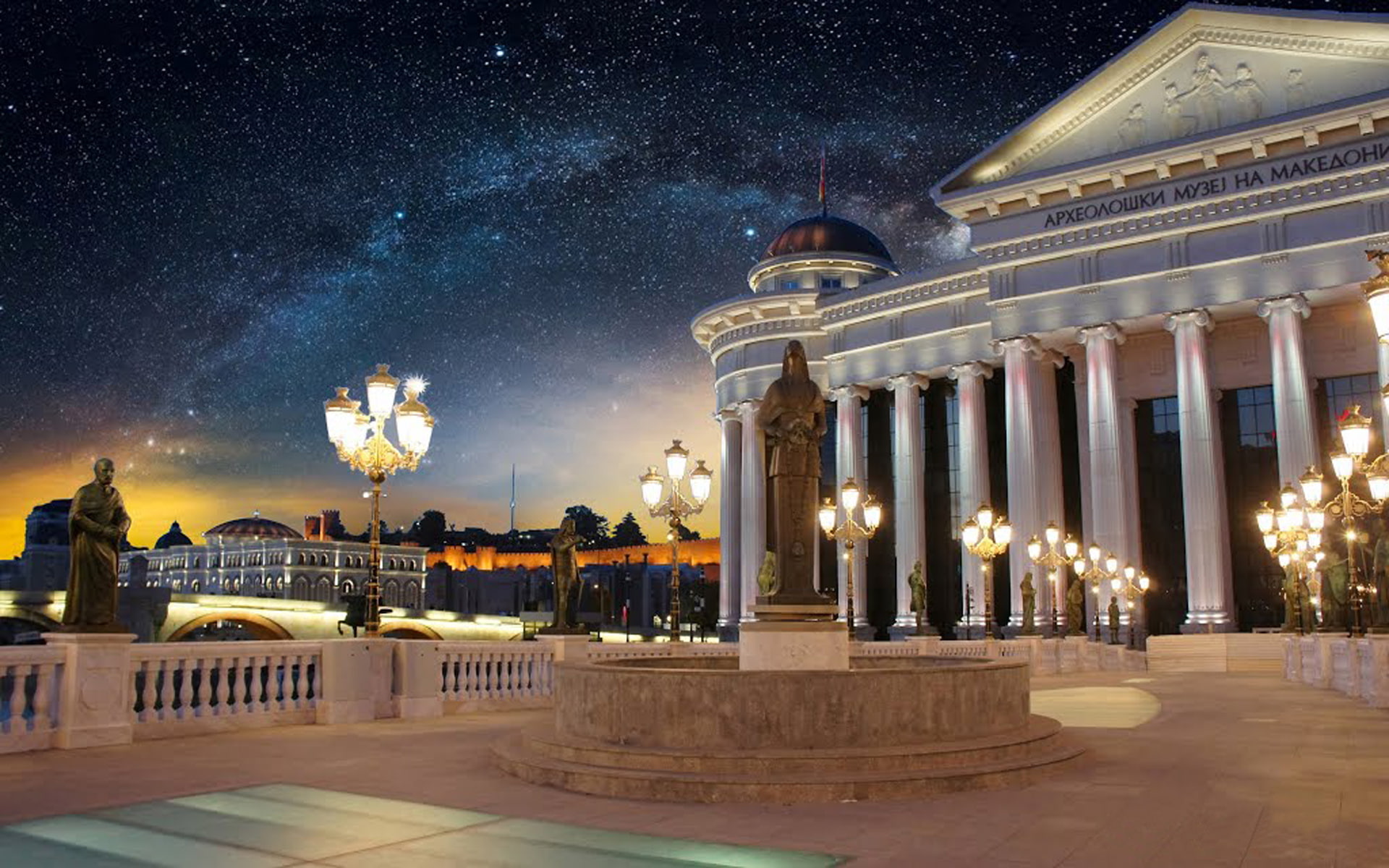 1080P, skopje, baroque, hd, macedonia, architecture, museum, archaeological, desktop, HD Wallpaper