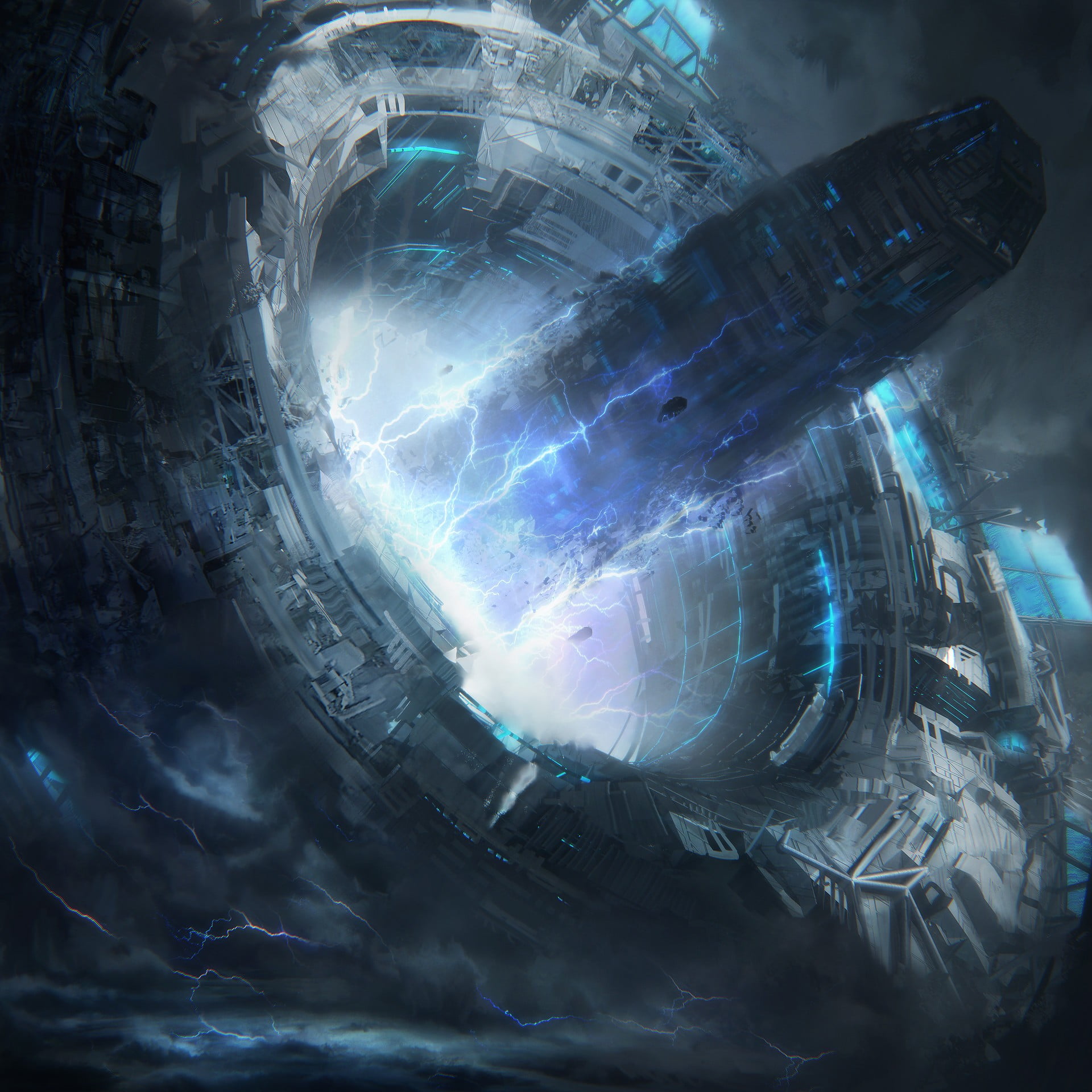 illustration, transparent, sphere, building exterior, digital composite, built structure, technology, no people, teleportation, glass - material, space, Phone HD Wallpaper