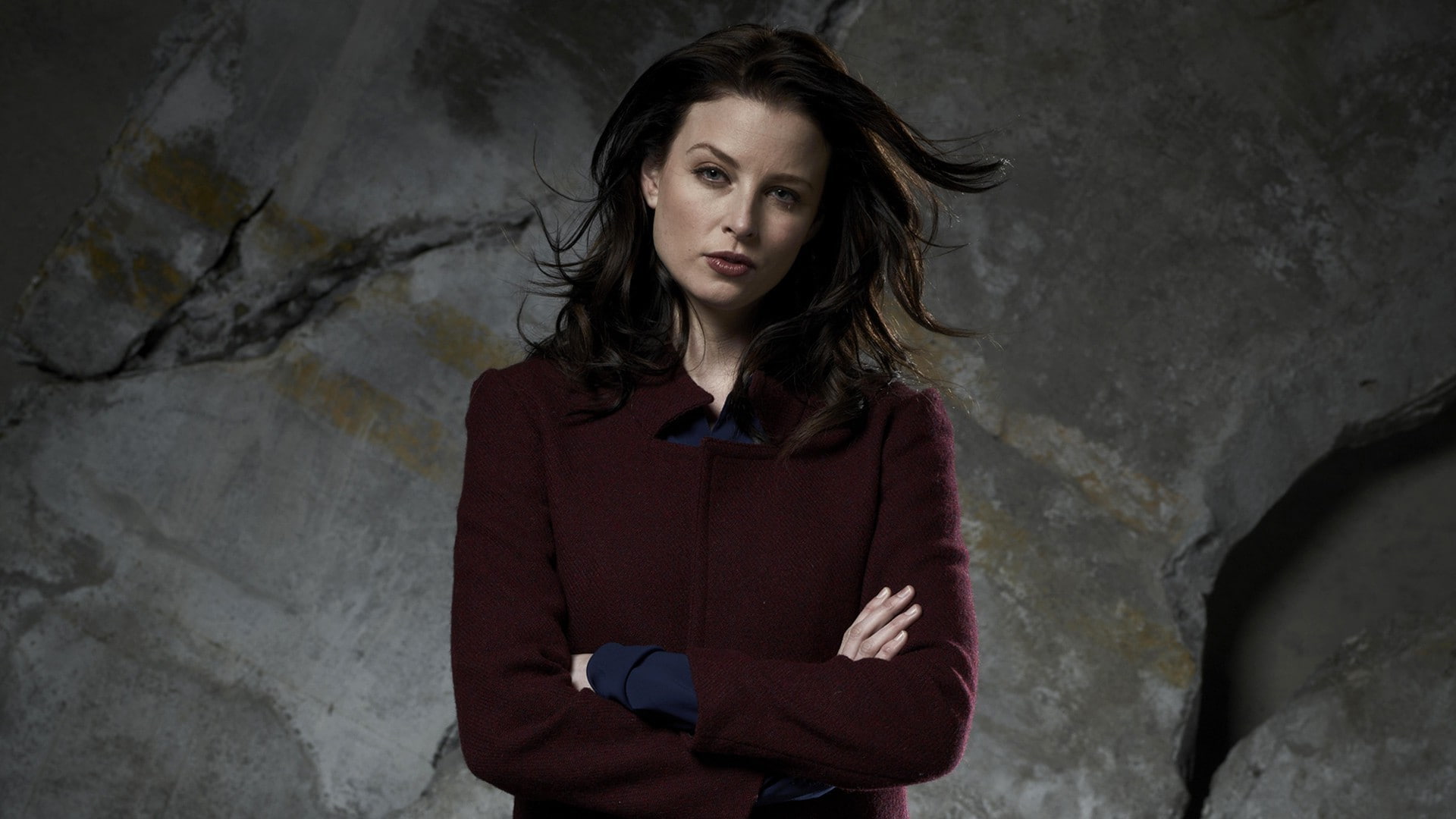 1080P, young adult, hairstyle, contemplation, standing, sadness, Continuum, front view, adult, depression - sadness, women, waist up, red coat, hair, casual clothing, HD Wallpaper