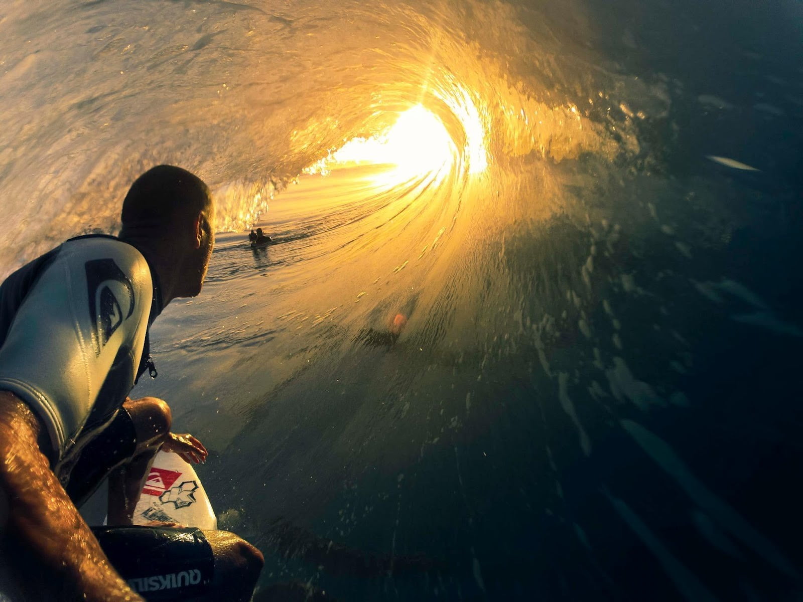 waves, unrecognizable person, men, sea, real people, sunlight, outdoors, sports, activity, sport, beauty in nature, surfers, nature, adventure, helmet, HD Wallpaper