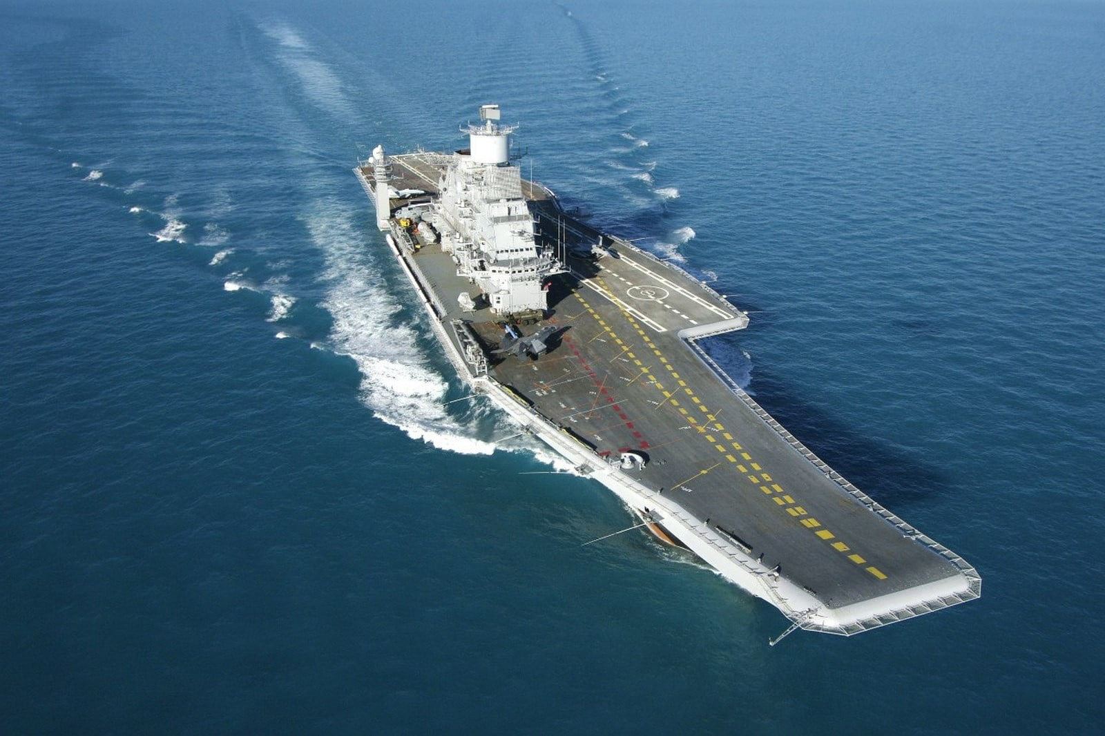 INS Vikramaditya, freight transportation, military, Indian-Navy, sea, outdoors, mode of transportation, aircraft carrier, nautical vessel, ship, business, HD Wallpaper