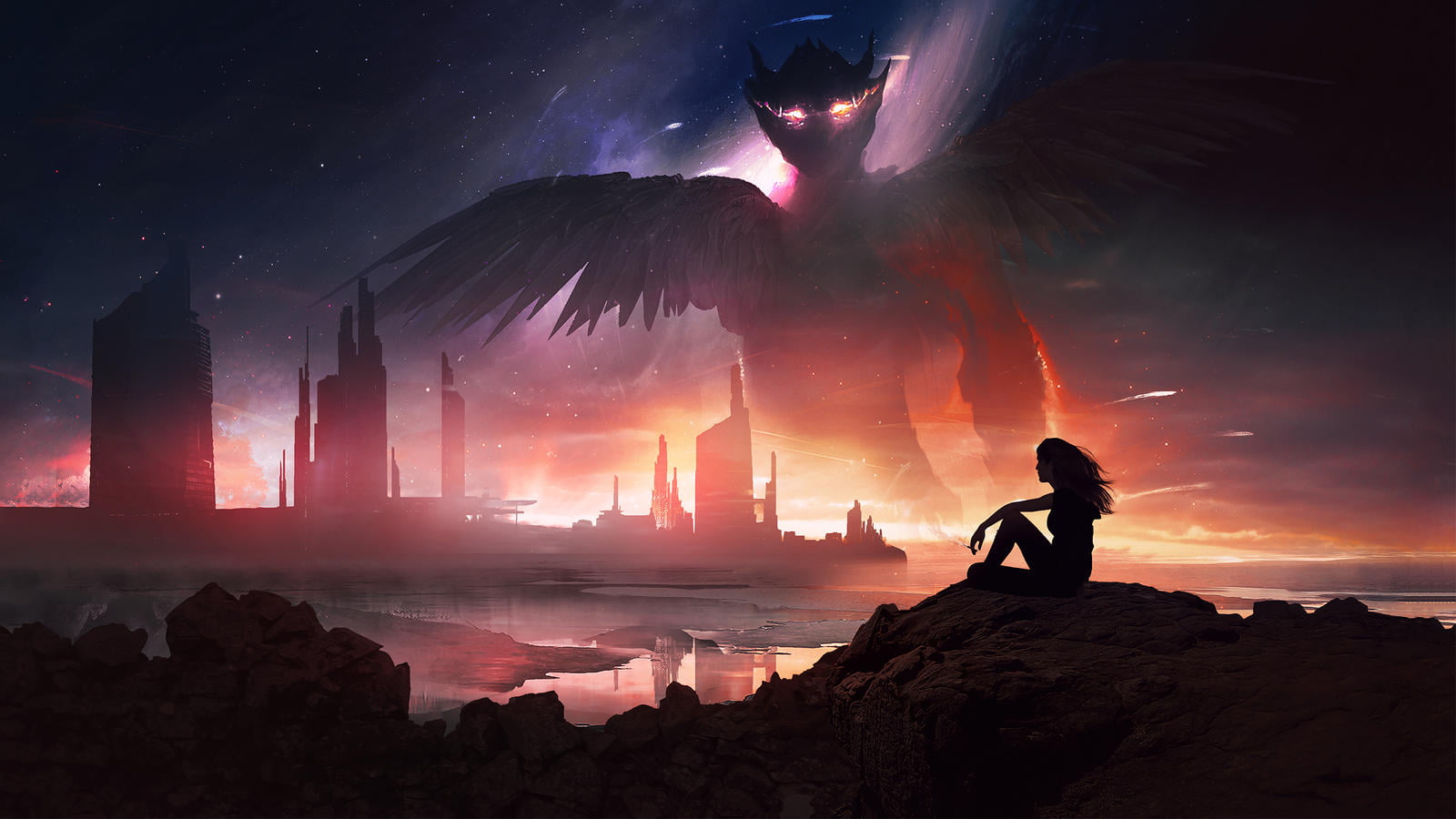 t1na, digital art, 720P, fantasy art, HD Wallpaper
