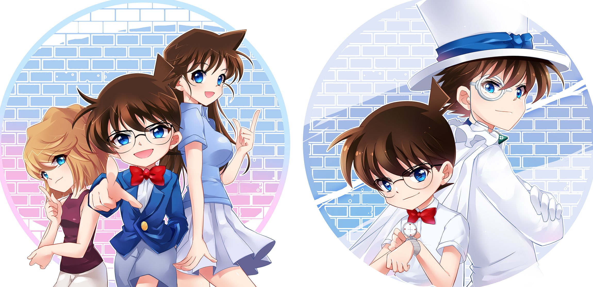 edogawa, kaito, kaitou, haibara, 1080P, conan, kid, meitantei, magic, HD Wallpaper