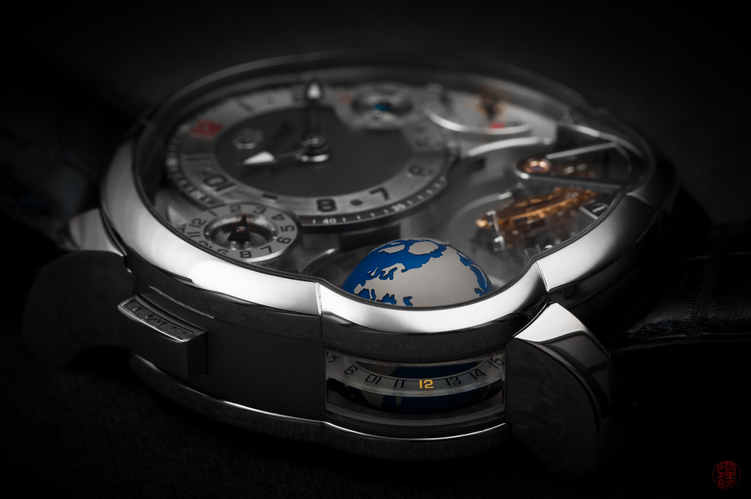 camera, photography themes, Greubel Forsey, no people, camera - photographic equipment, 2K, communication, chronograph, number, black background, personal accessory, HD Wallpaper