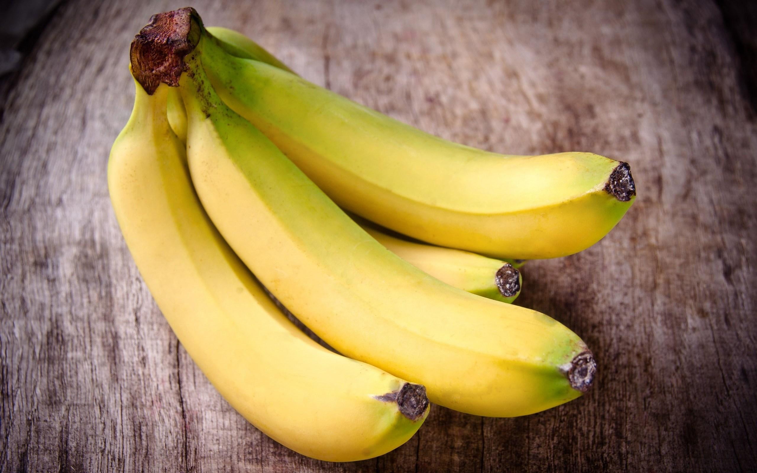 bananas, 2K, fruit, food, yellow, HD Wallpaper