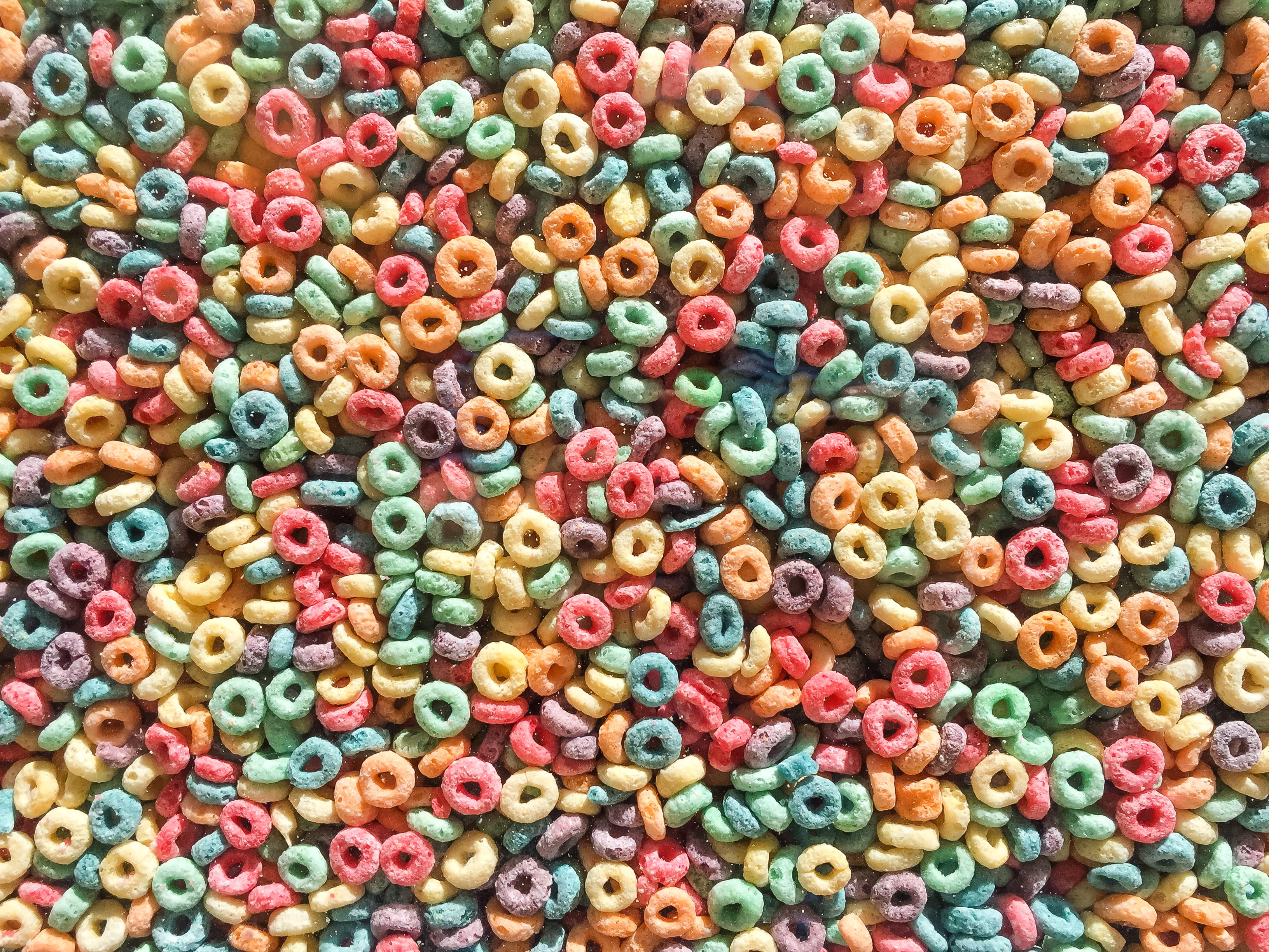 multi colored, cereals, colored, indoors, abundance, fruit loops, assorted, green, food and drink, still life, variation, sweet food, temptation, backgrounds, HD Wallpaper