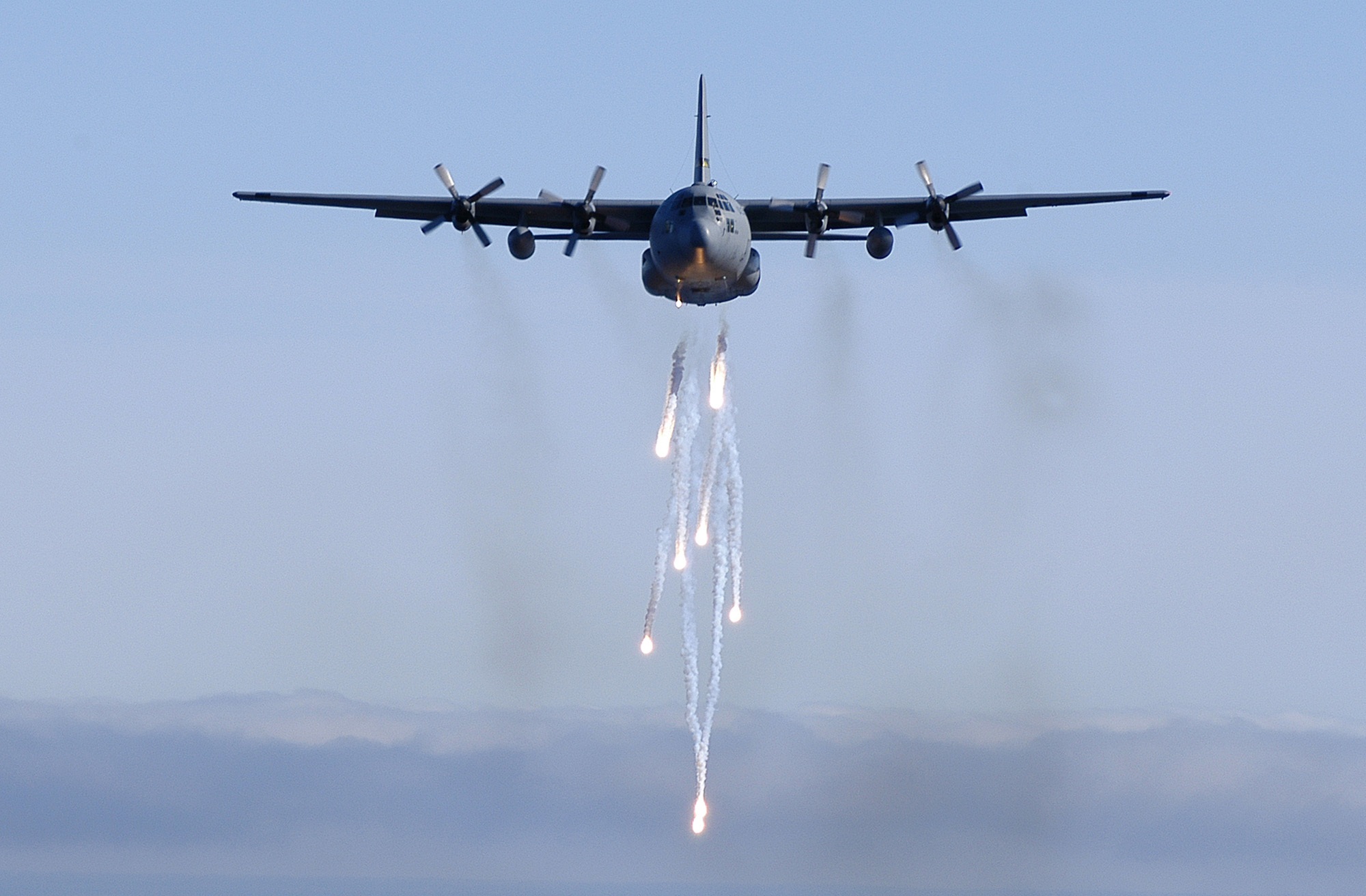 sky, aerospace industry, on the move, vapor trail, motion, no people, turboprop, drop, speed, flares, low angle view, transportation, military, airplane, HD Wallpaper