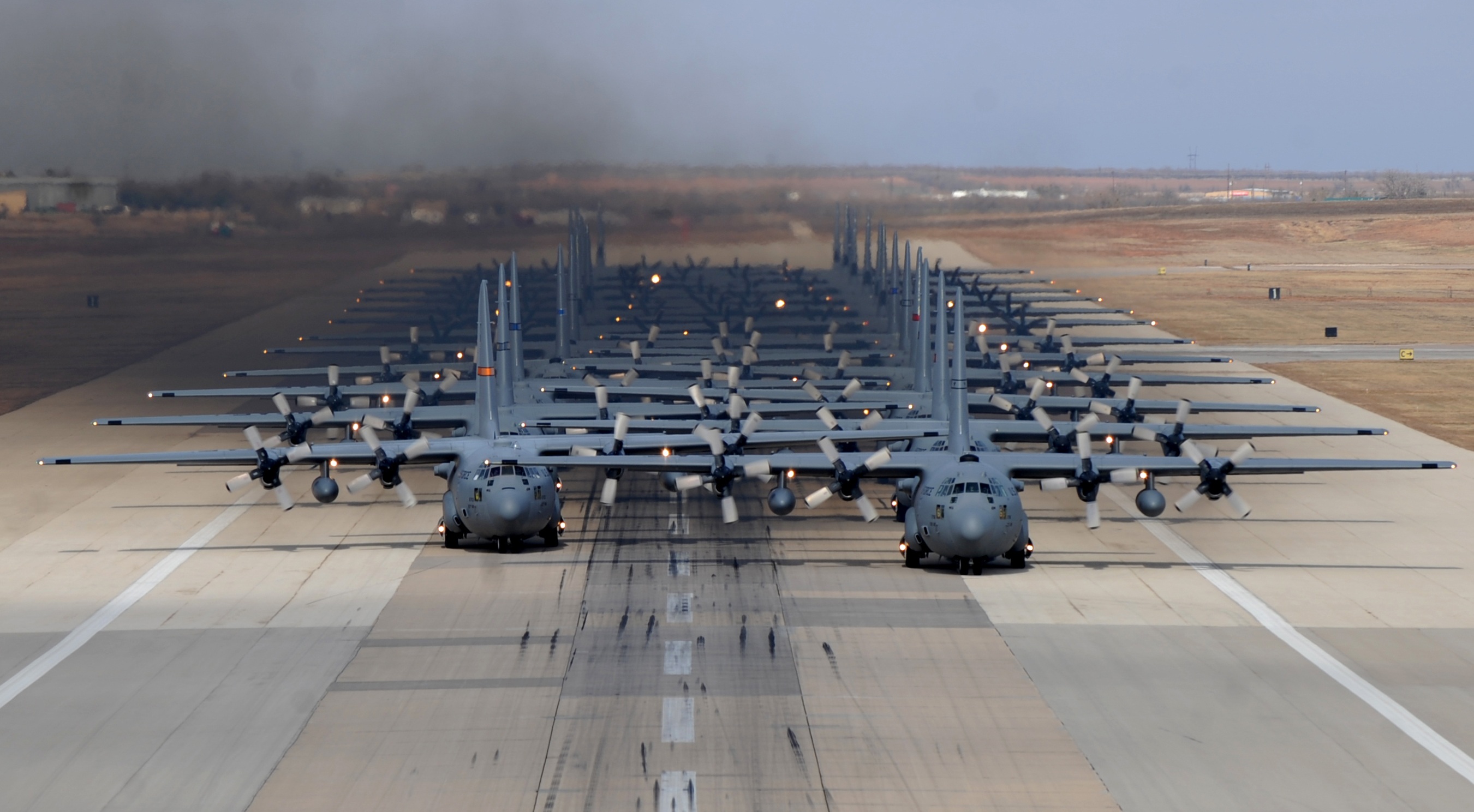 aerospace industry, air vehicle, freight transportation, aviation, elephant walk, hercules, nature, turboprop, training, transportation, stationary, outdoors, HD Wallpaper