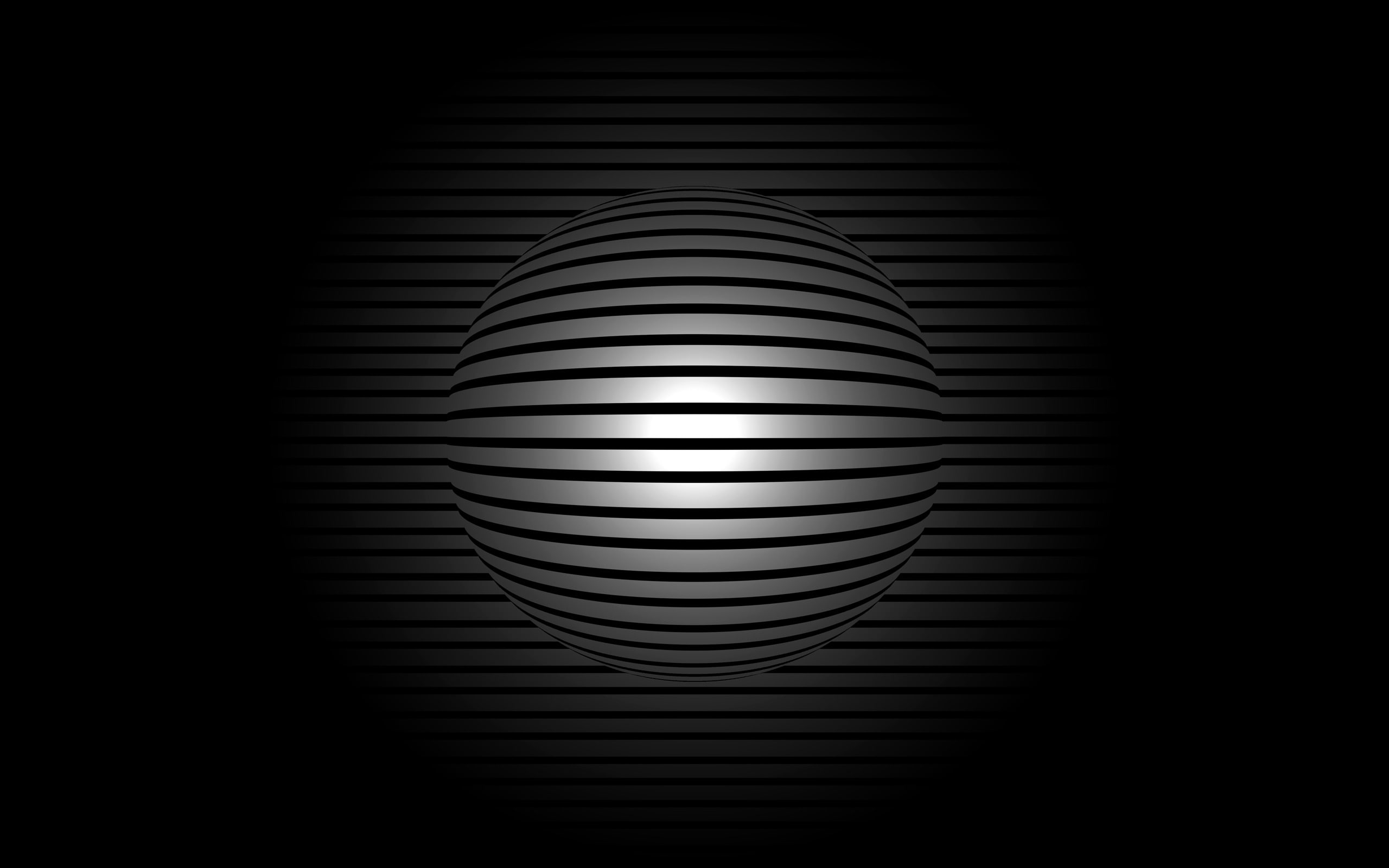background, cool, black background, sphere, 2K, black, HD Wallpaper