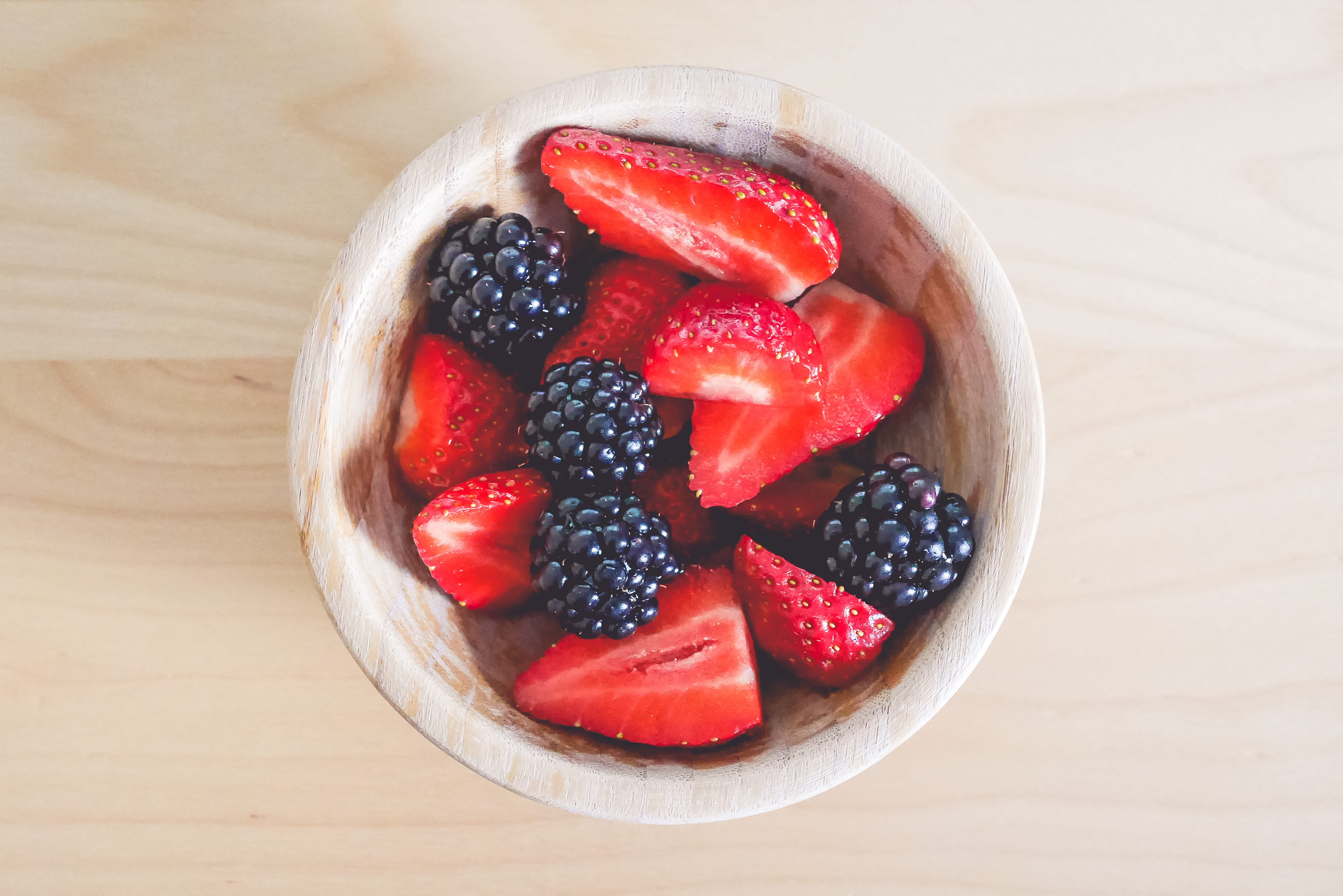 table, blueberry, food And Drink, high angle view, fruit, fresh, healthy Eating, refreshment, close-up, fruit salad, health, freshness, red, sweet Food, HD Wallpaper