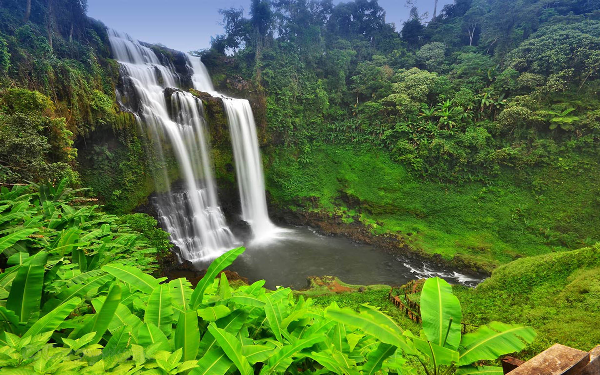 champasak, 1080P, pakse, loop, attractions, bolaven, desktop, big, plateau, laos, waterfall, located, hd, cambodia, HD Wallpaper