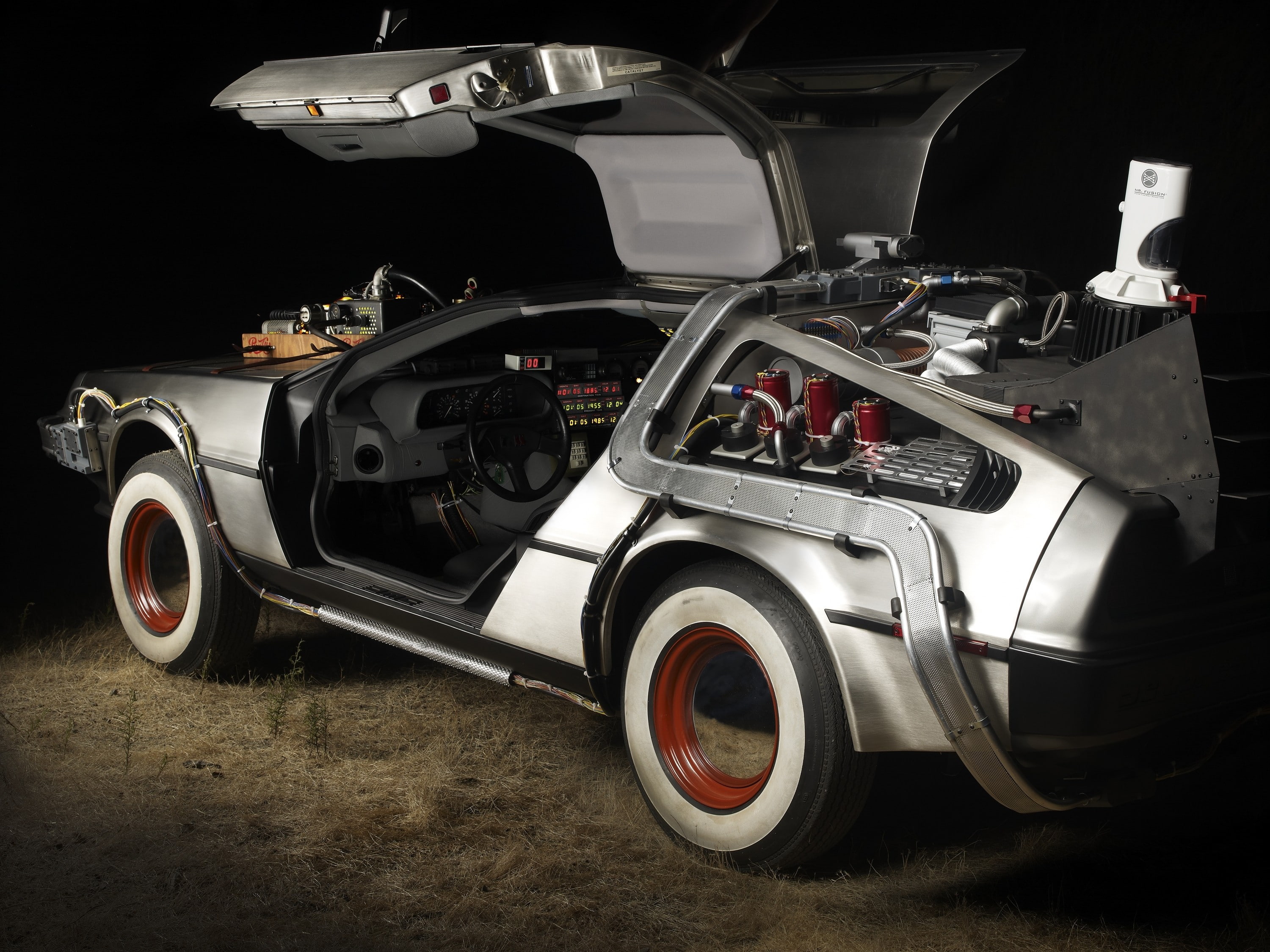 2K, Back to the Future, DeLorean, HD Wallpaper