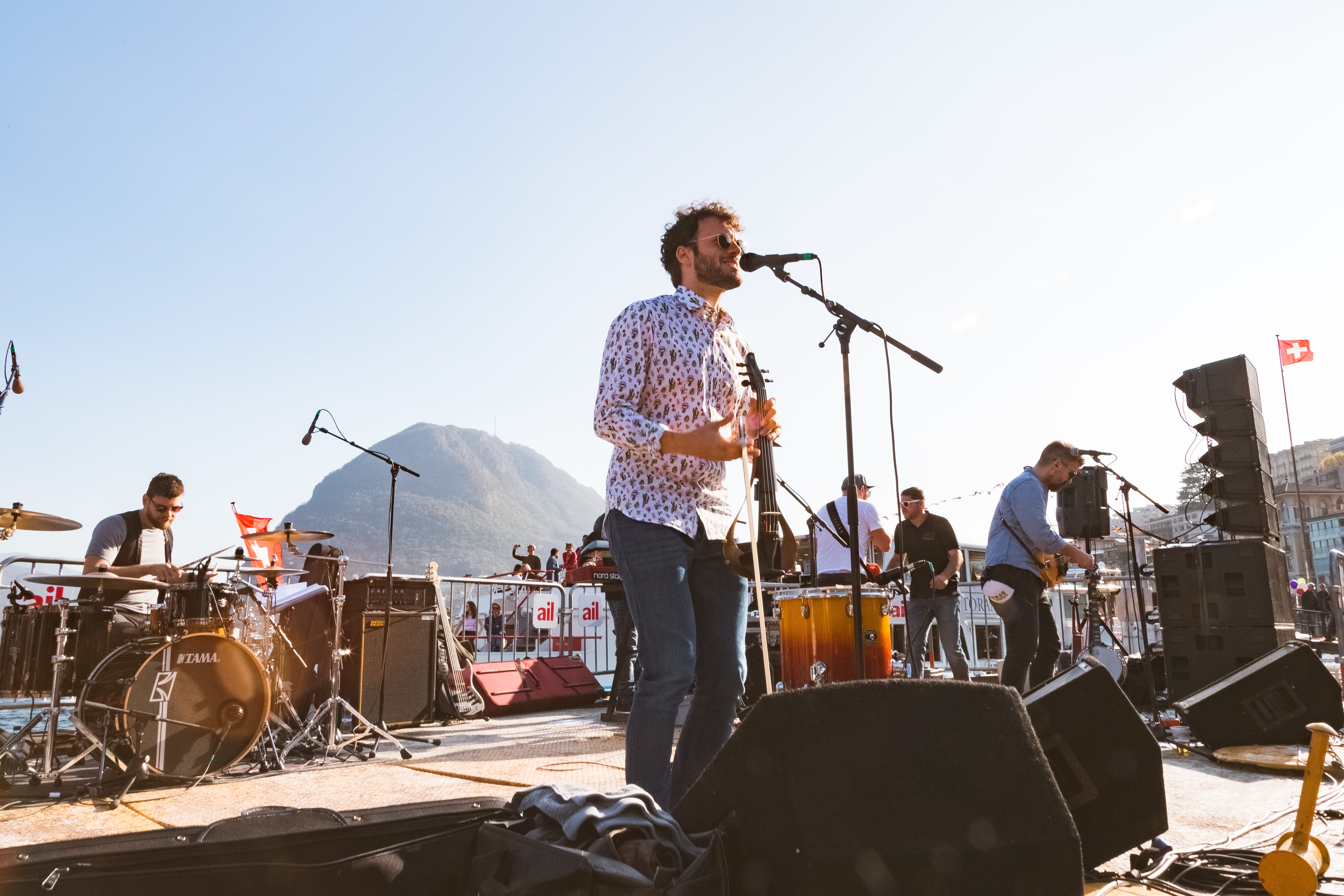 performance, drum, rock music, drum kit, 5K, event, performers, song, violinist, guitar, singer, sky, daylight, drum - percussion instrument, musician, HD Wallpaper