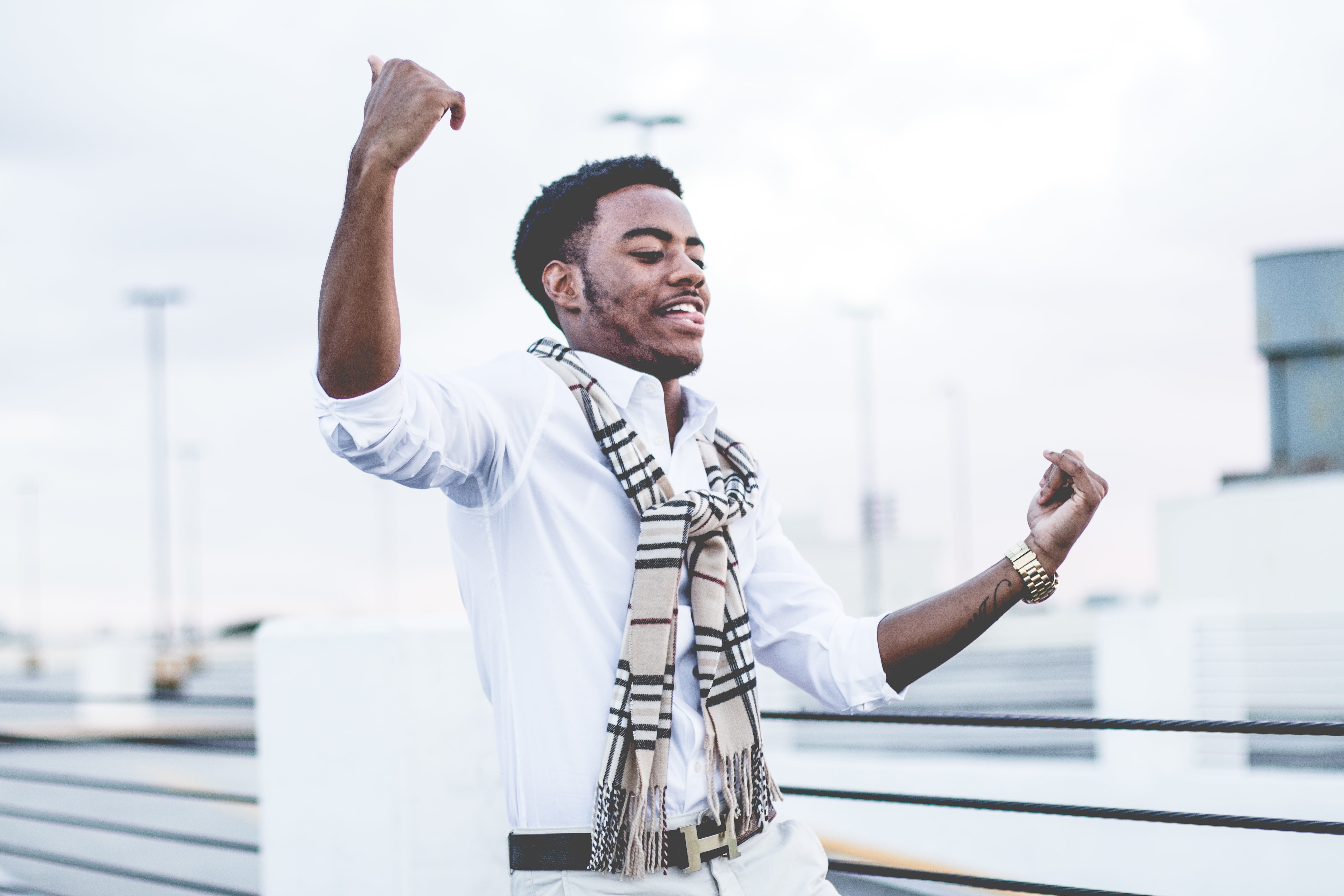 one person, smiling, curly, excitement, human body part, emotion, men, watch, happiness, human limb, mature adult, 5K, belt, smile, joy, only men, people, HD Wallpaper
