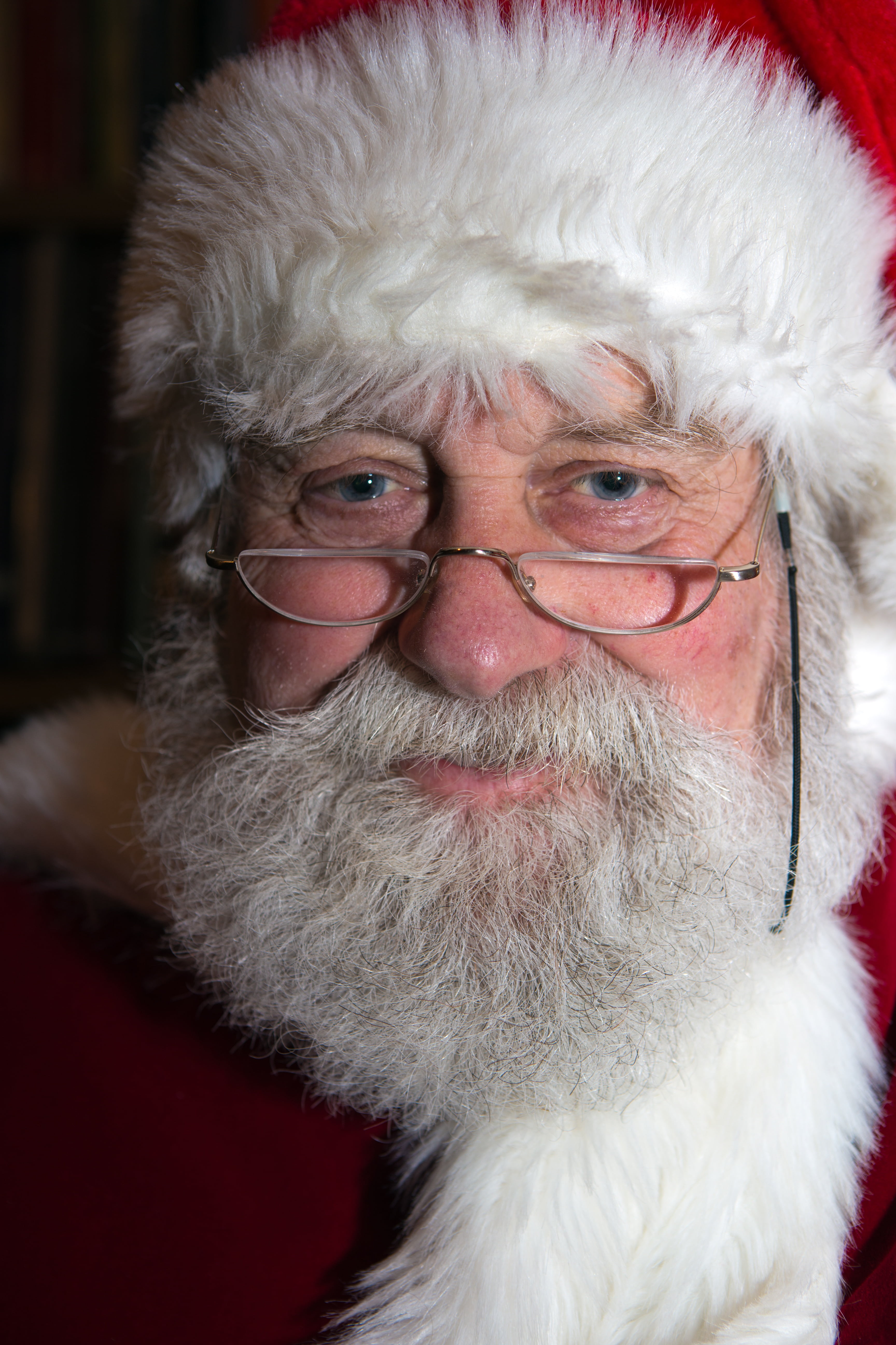 christmas, cultures, men, males, mustache, happiness, mature men, happy christmas, mature adult, santa Claus, human face, headshot, holiday, eyeglasses, Phone HD Wallpaper