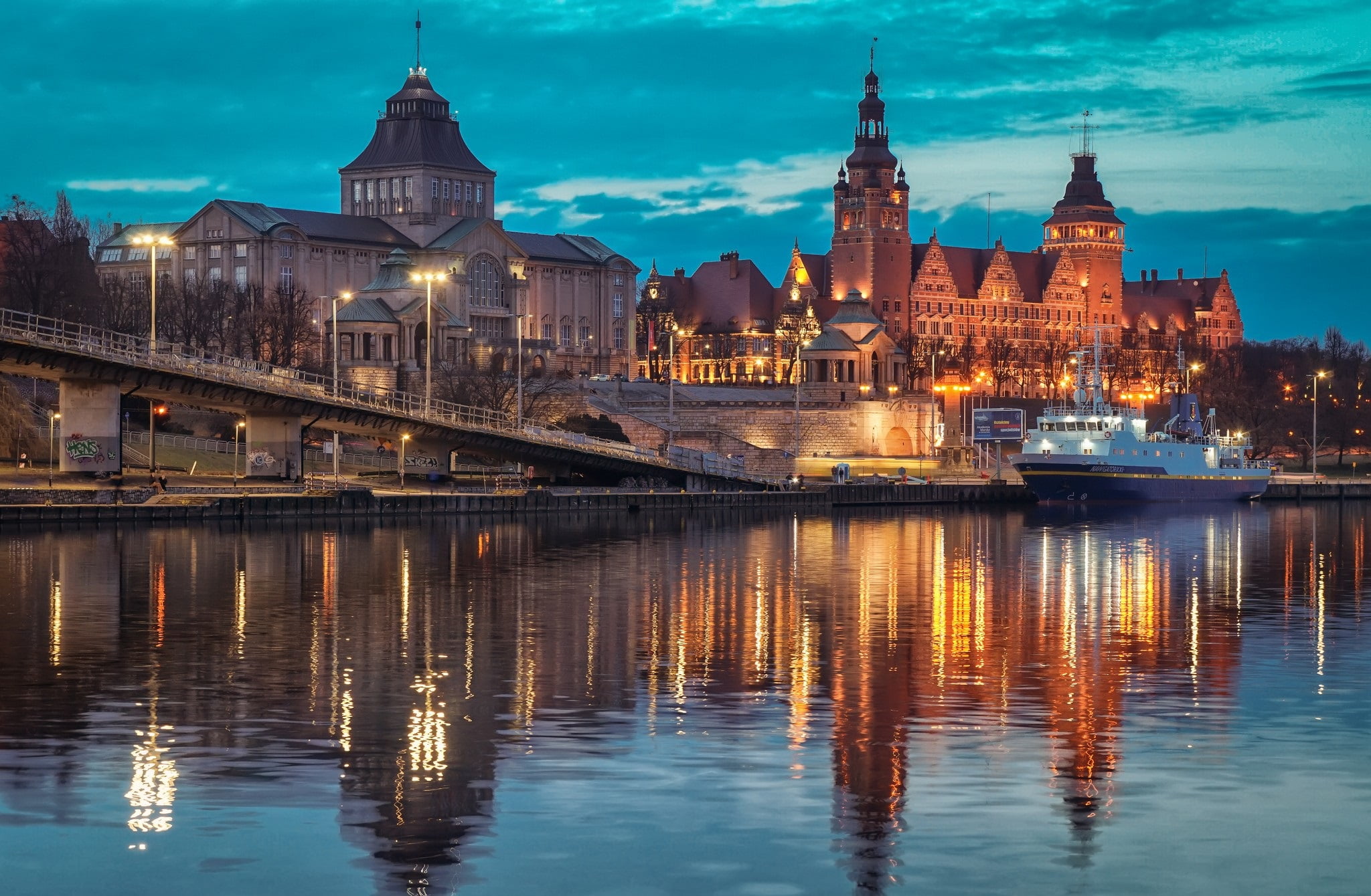 Poland, Architecture, Szczecin, Man Made, 1080P, HD Wallpaper