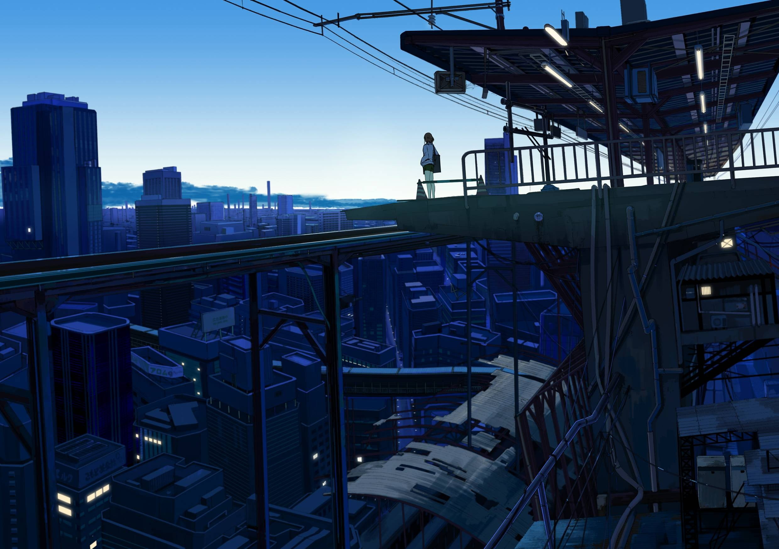 connection, sky, building, office building exterior, city, people, construction site, fantasy art, architecture, construction industry, occupation, debris, HD Wallpaper
