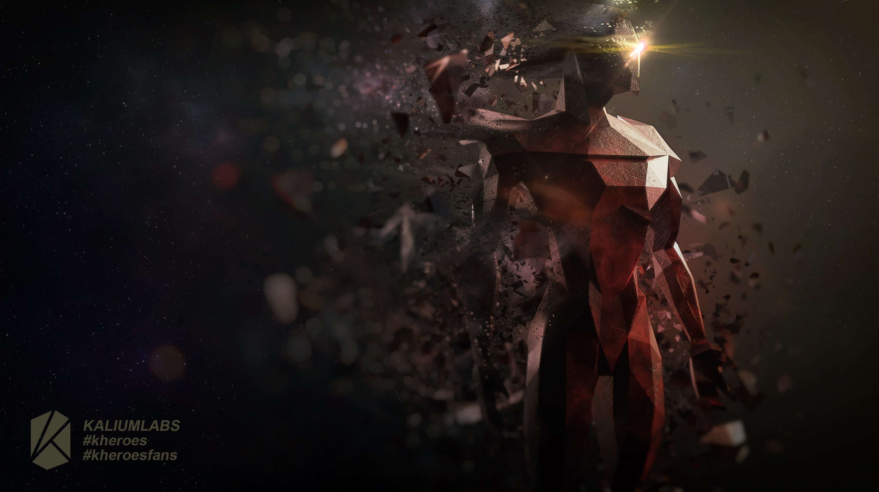 atmosphere, kh`ay, space, 2K, kaliumlabs, comics, particle, debris, original characters, universe, kheroes, HD Wallpaper