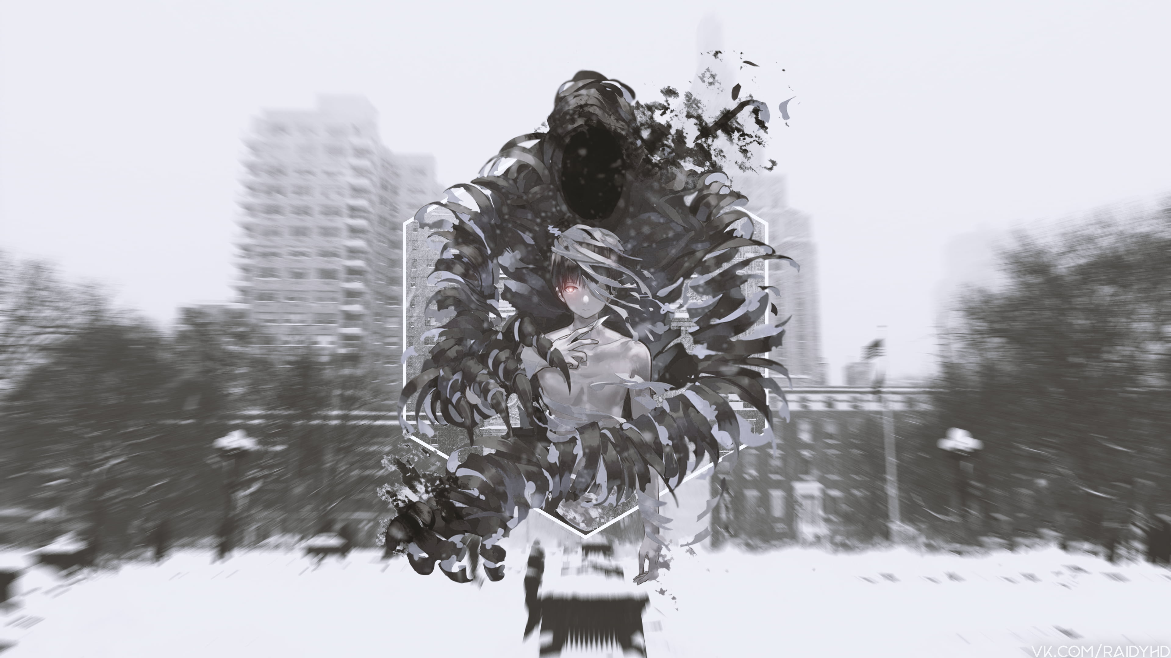 anime, 4K, anime boys, Ajin, picture-in-picture, HD Wallpaper