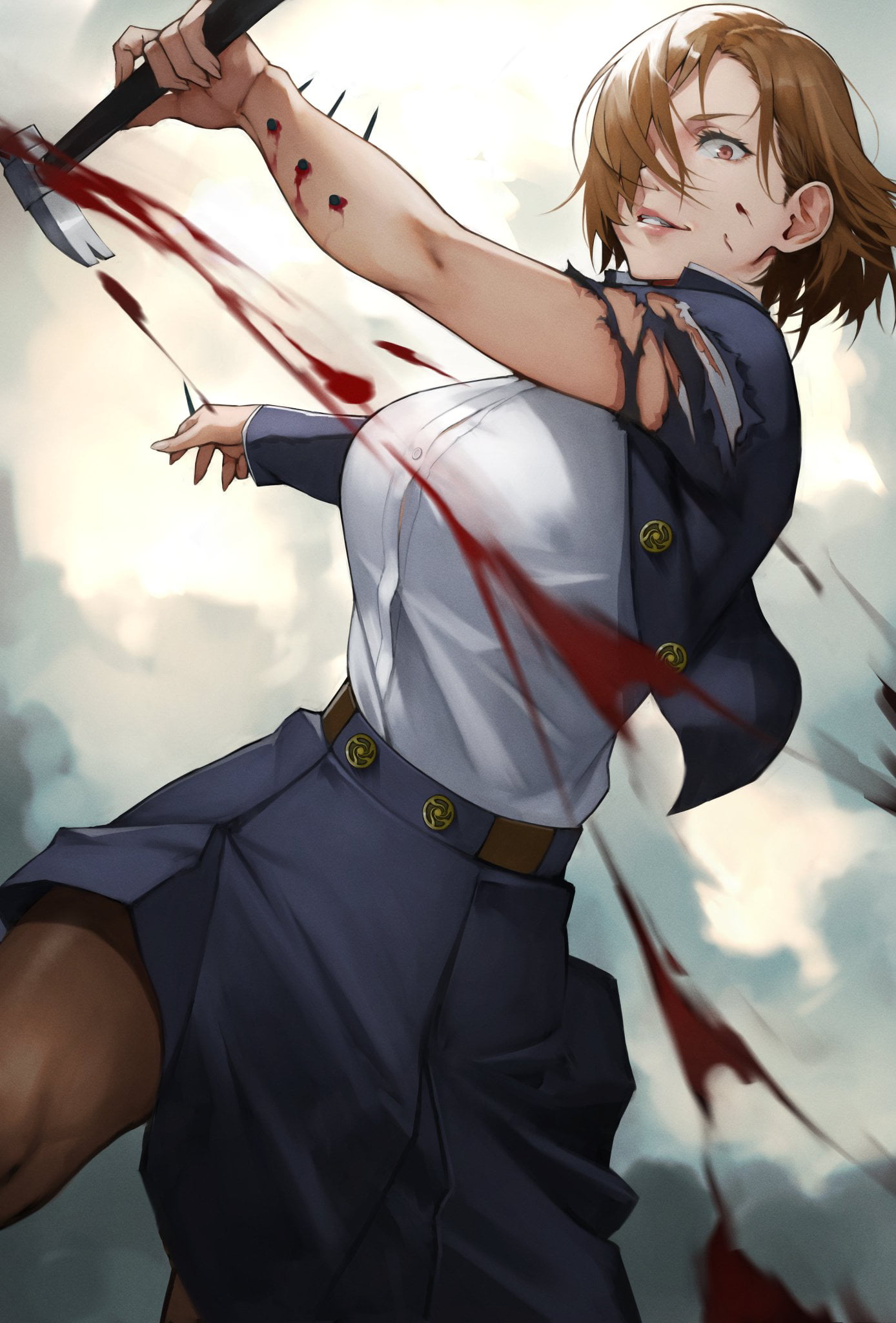 1080P, anime girls, Kugisaki Nobara, anime, Phone HD Wallpaper