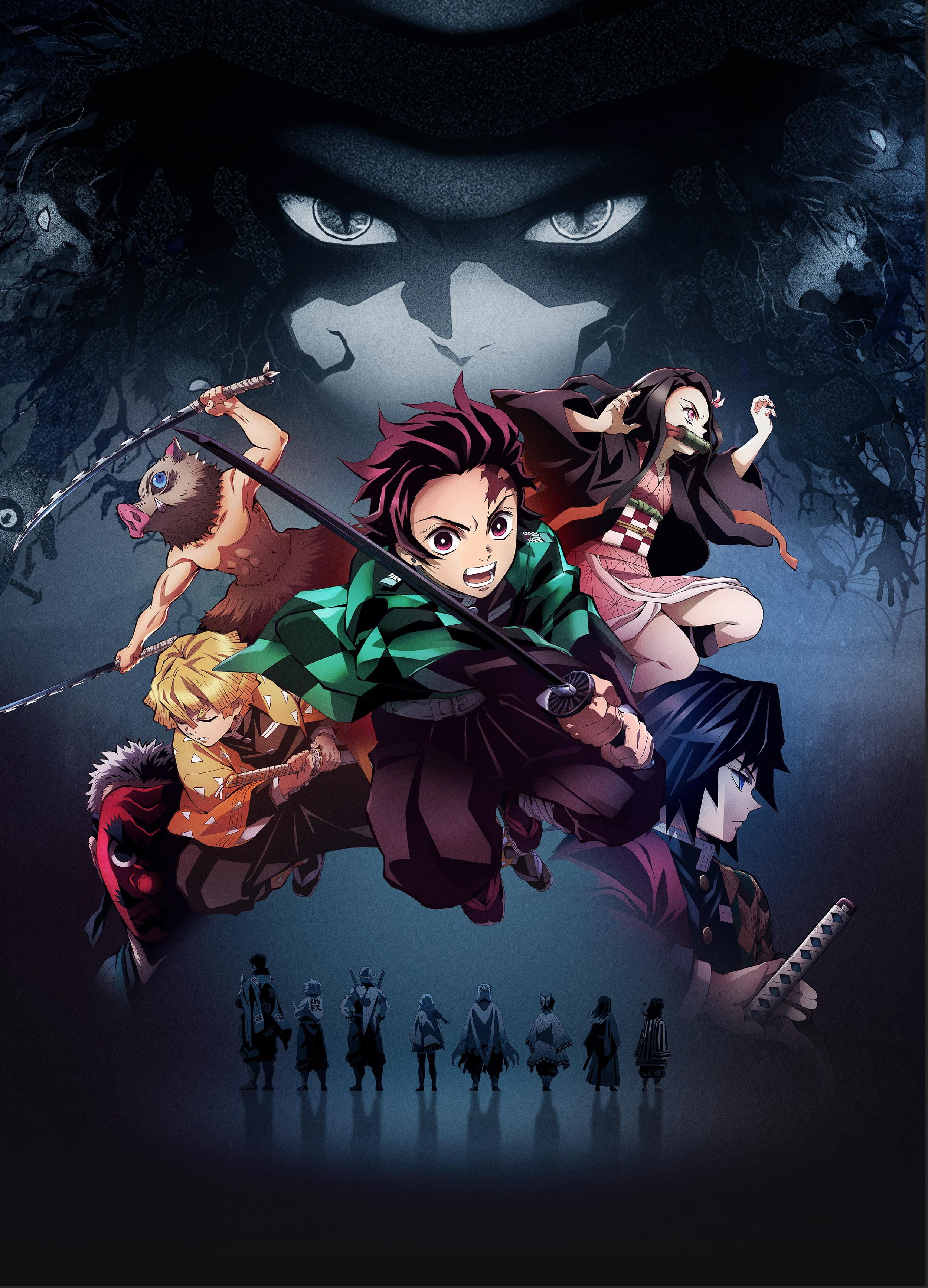 Kimetsu no Yaiba, anime tv series, 2K, Phone HD Wallpaper