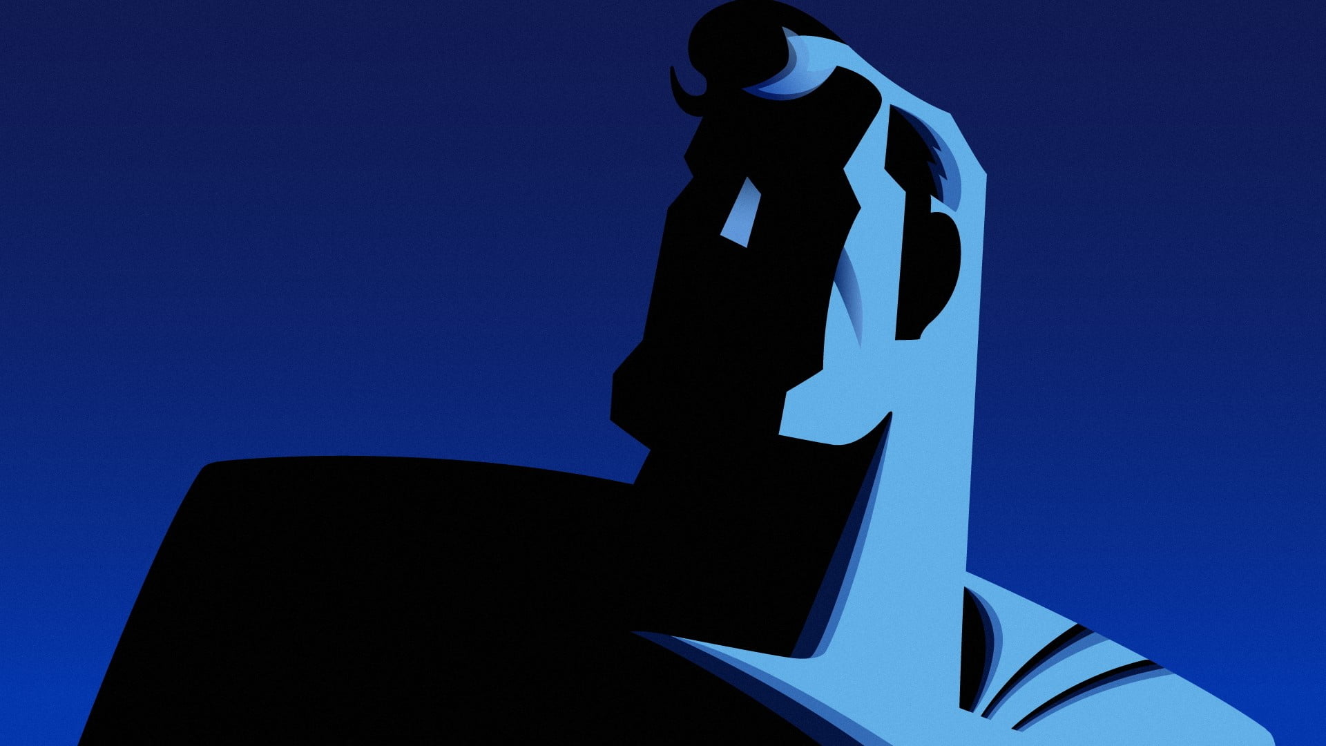 human representation, sculpture, male likeness, 1080P, representation, no people, copy space, silhouette, Superman, communication, architecture, TV, guidance, HD Wallpaper