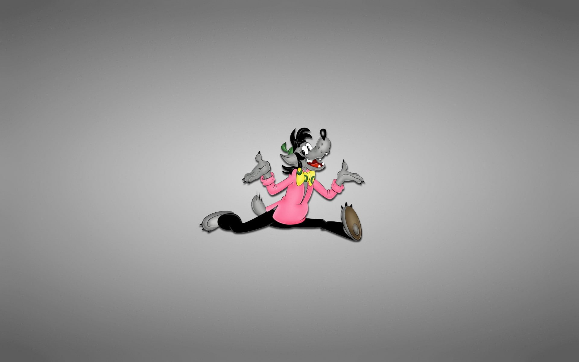 fairy tale, wolf, drawing, 1080P, illustration, Russian, simple background, Nu pagadi!, animals, tv series, HD Wallpaper