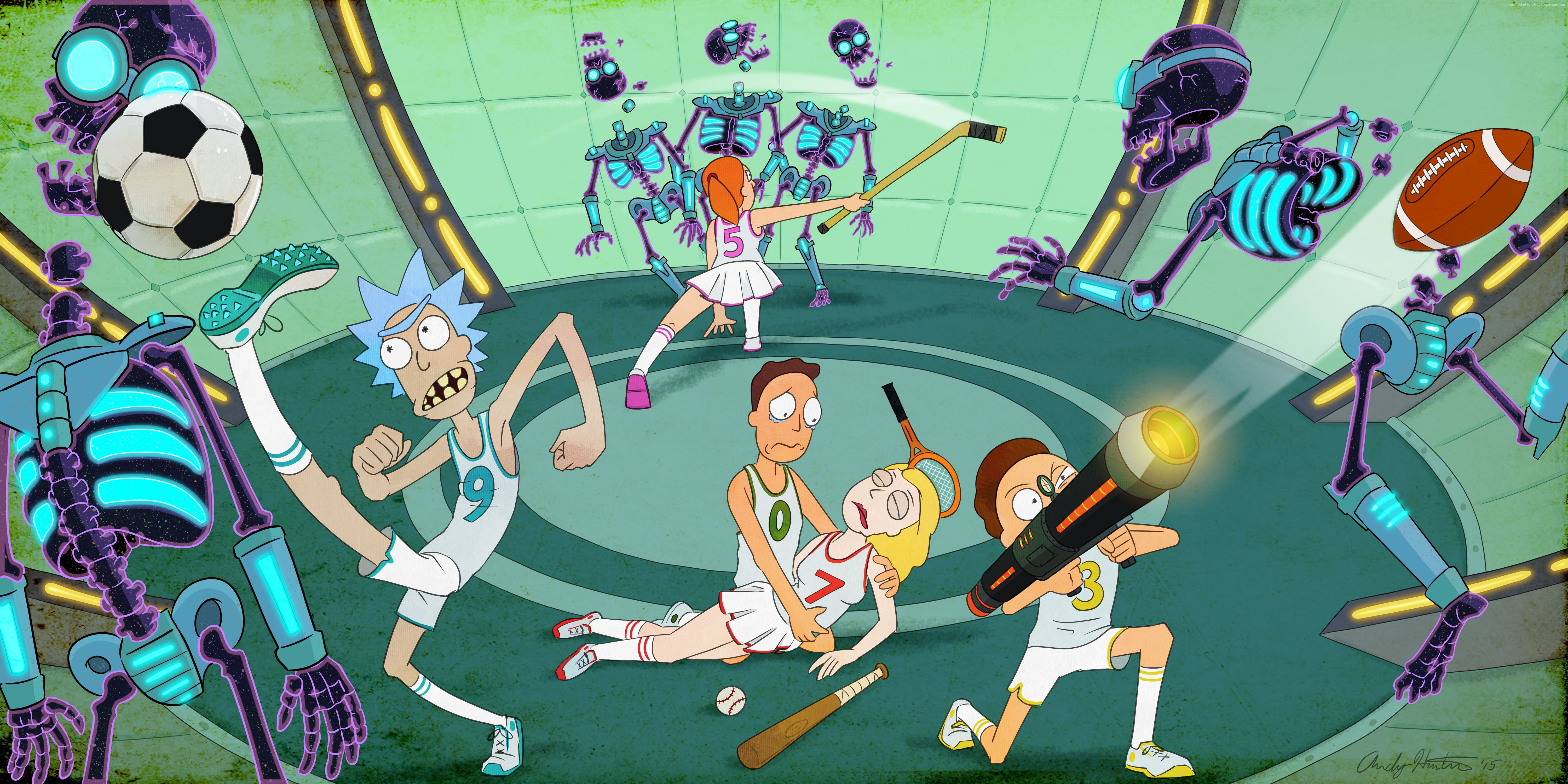 3 season, rick, Rick and Morty, 5K, best animations movies, best tv series, HD Wallpaper