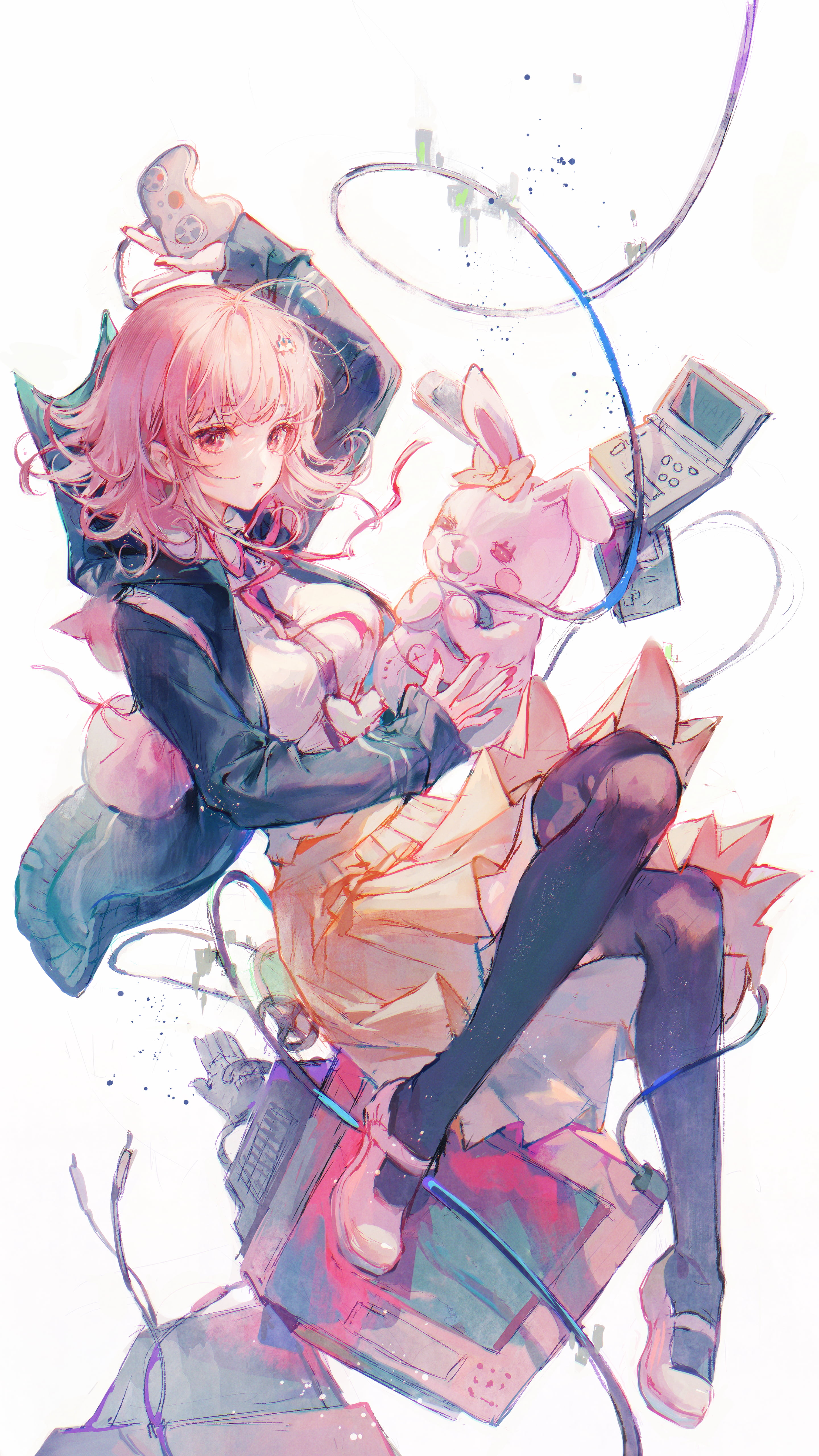 anime girls, anime, Nanami Chiaki, Danganronpa, 5K, Matcha_, Phone HD Wallpaper