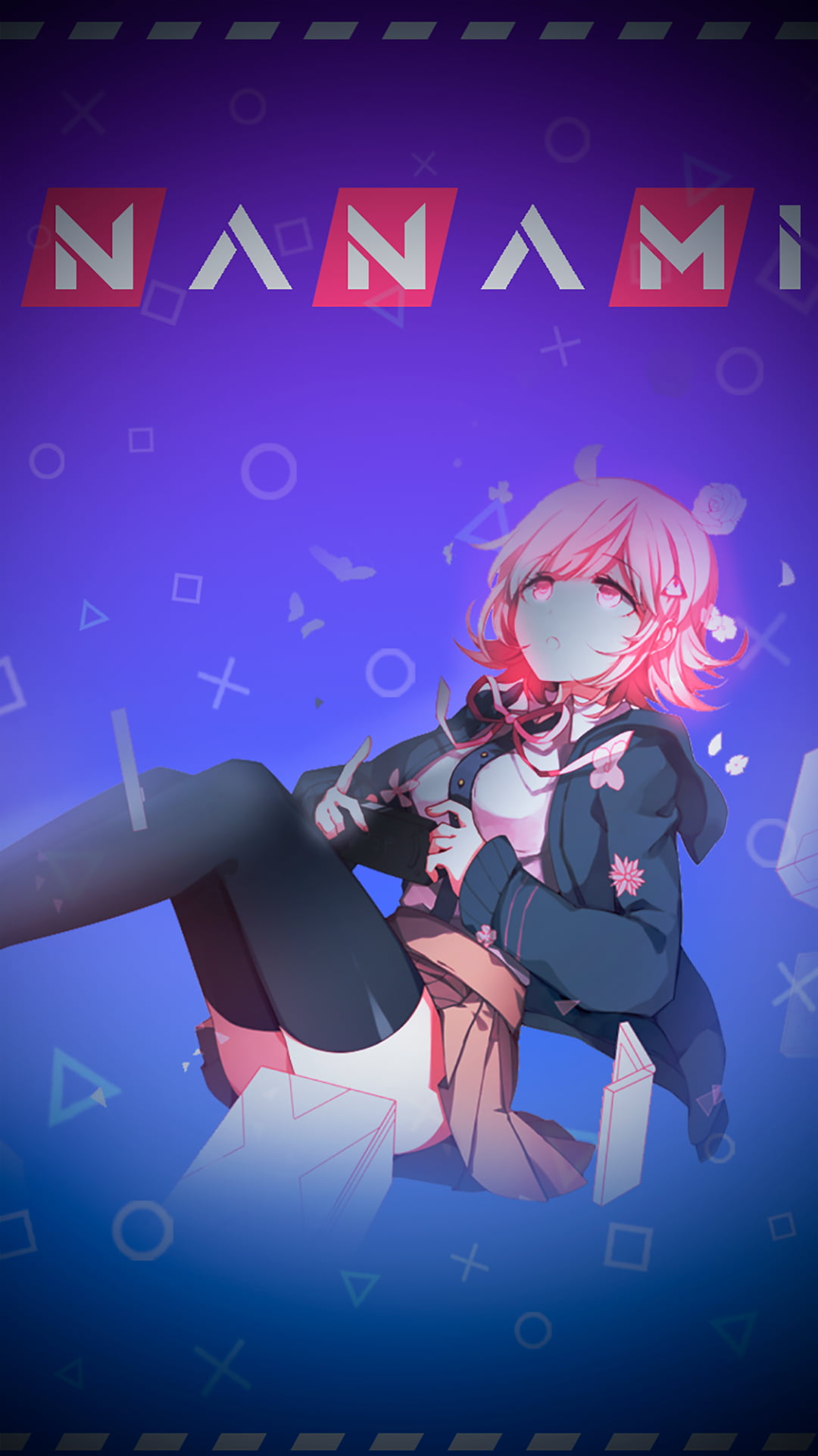 1080P, Nanami Chiaki, Danganronpa, anime girls, Phone HD Wallpaper
