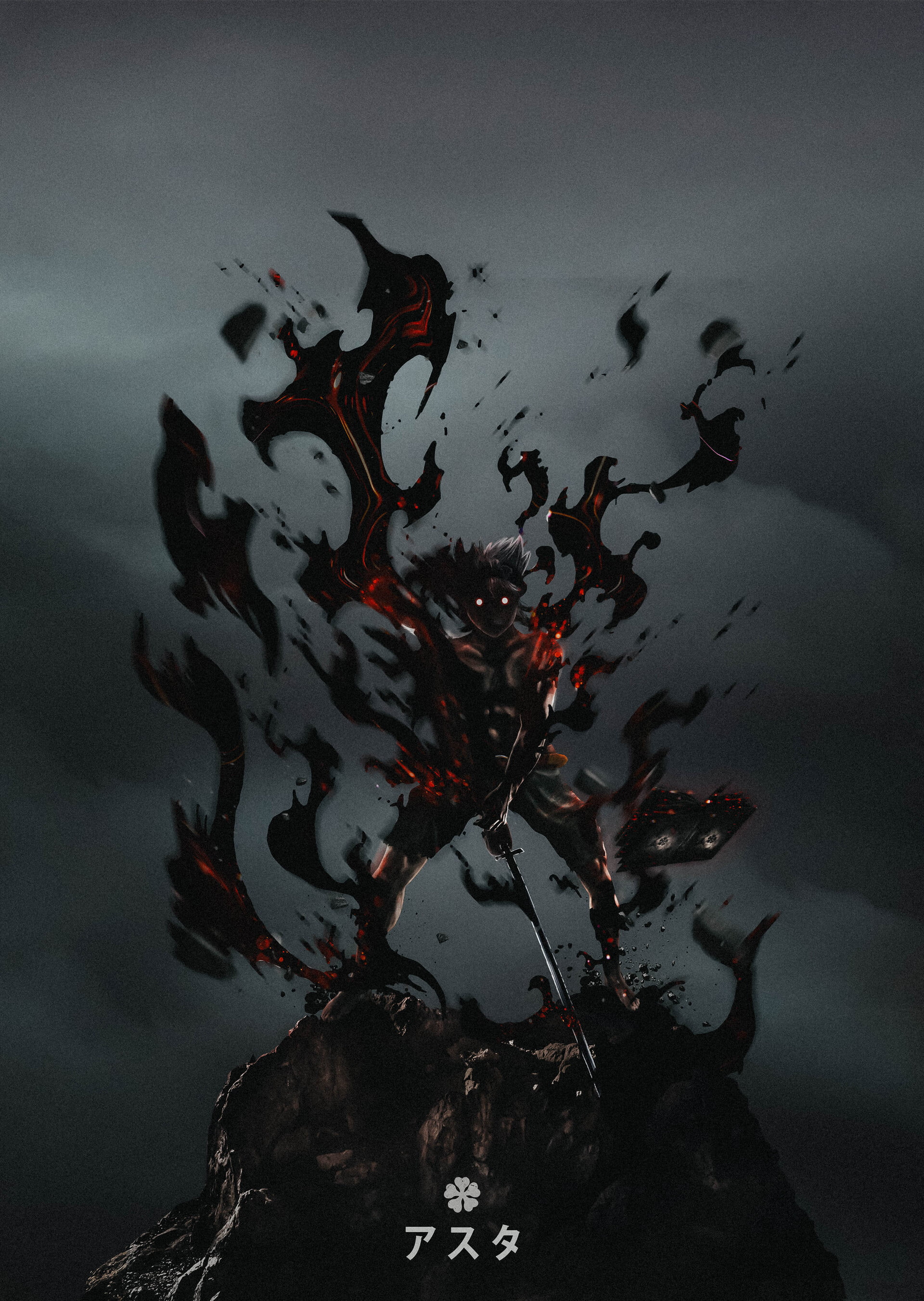 anime, Asta, 2K, Phone HD Wallpaper