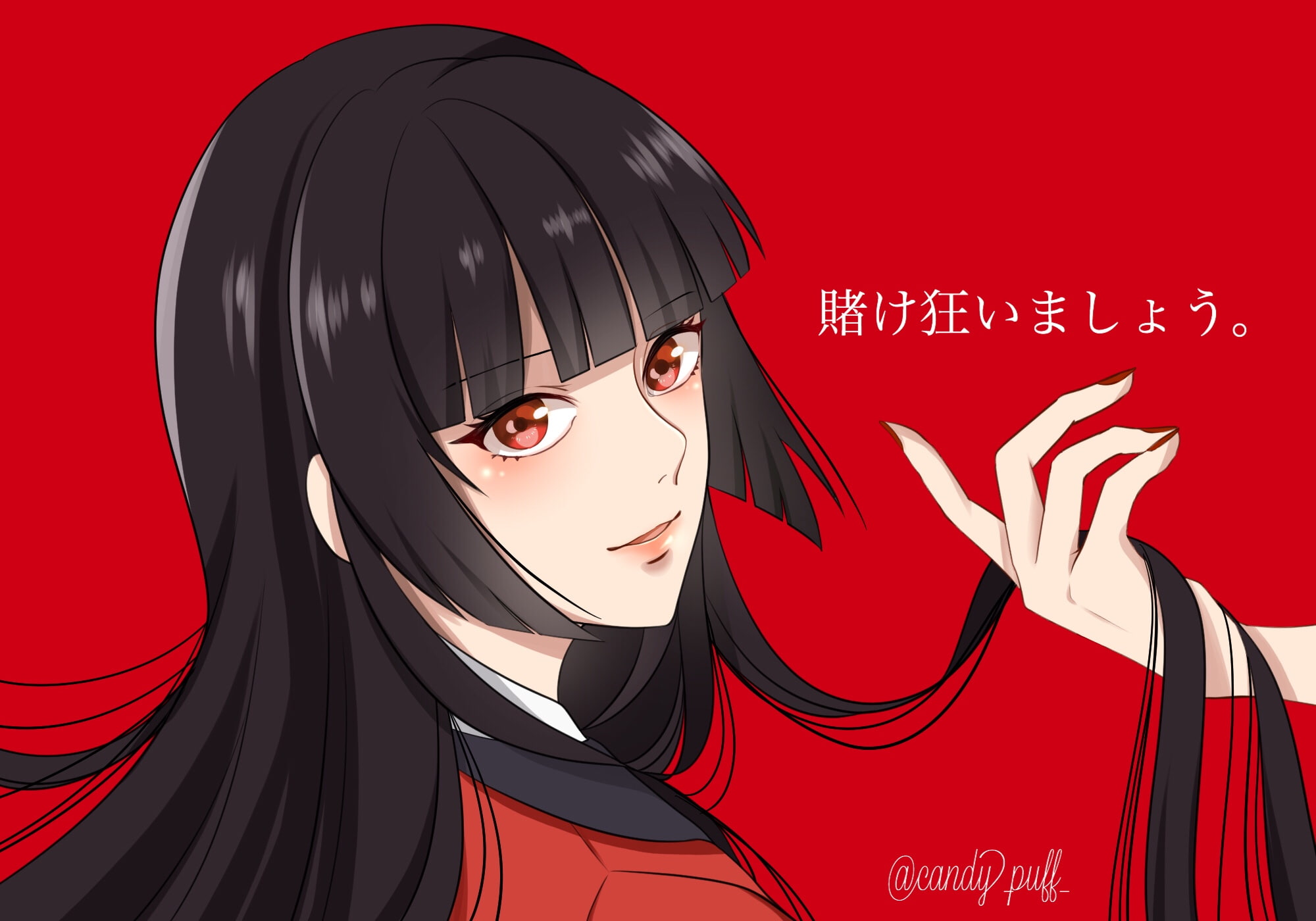 Yumeko Jabami, Kakegurui, Anime, 1080P, HD Wallpaper