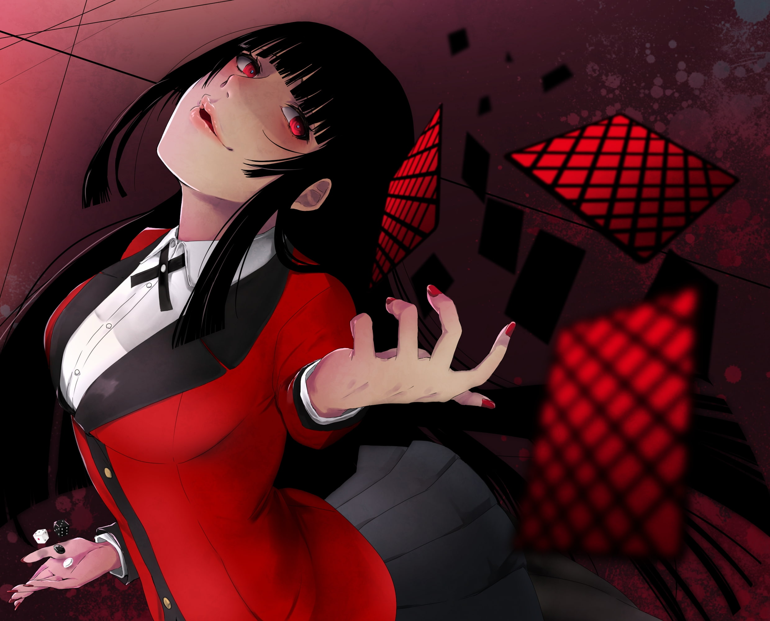 human body part, Anime, gesturing, human hand, building exterior, creppy, red eyes, adult, transportation, architecture, hand, leisure activity, three quarter length, HD Wallpaper