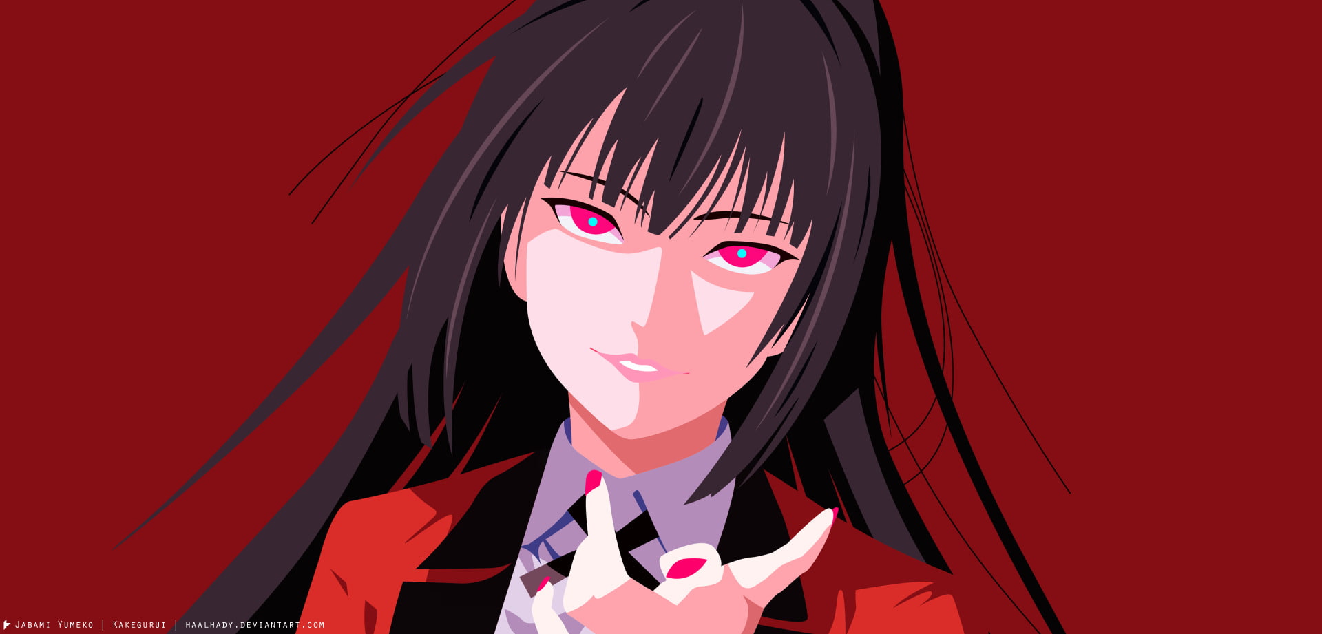1080P, Anime, Kakegurui, Yumeko Jabami, HD Wallpaper